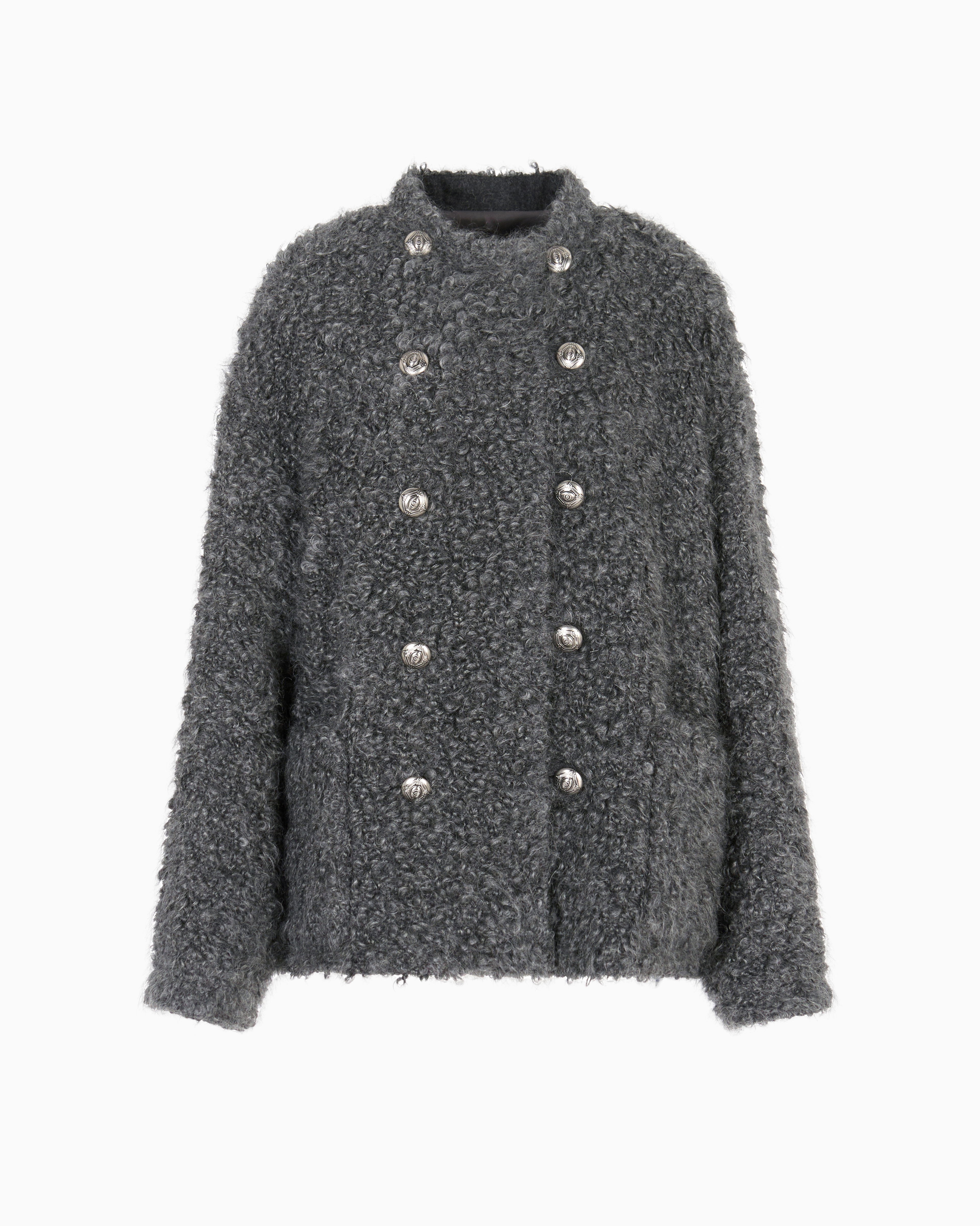 Giorgio Armani Peacoats In Gray