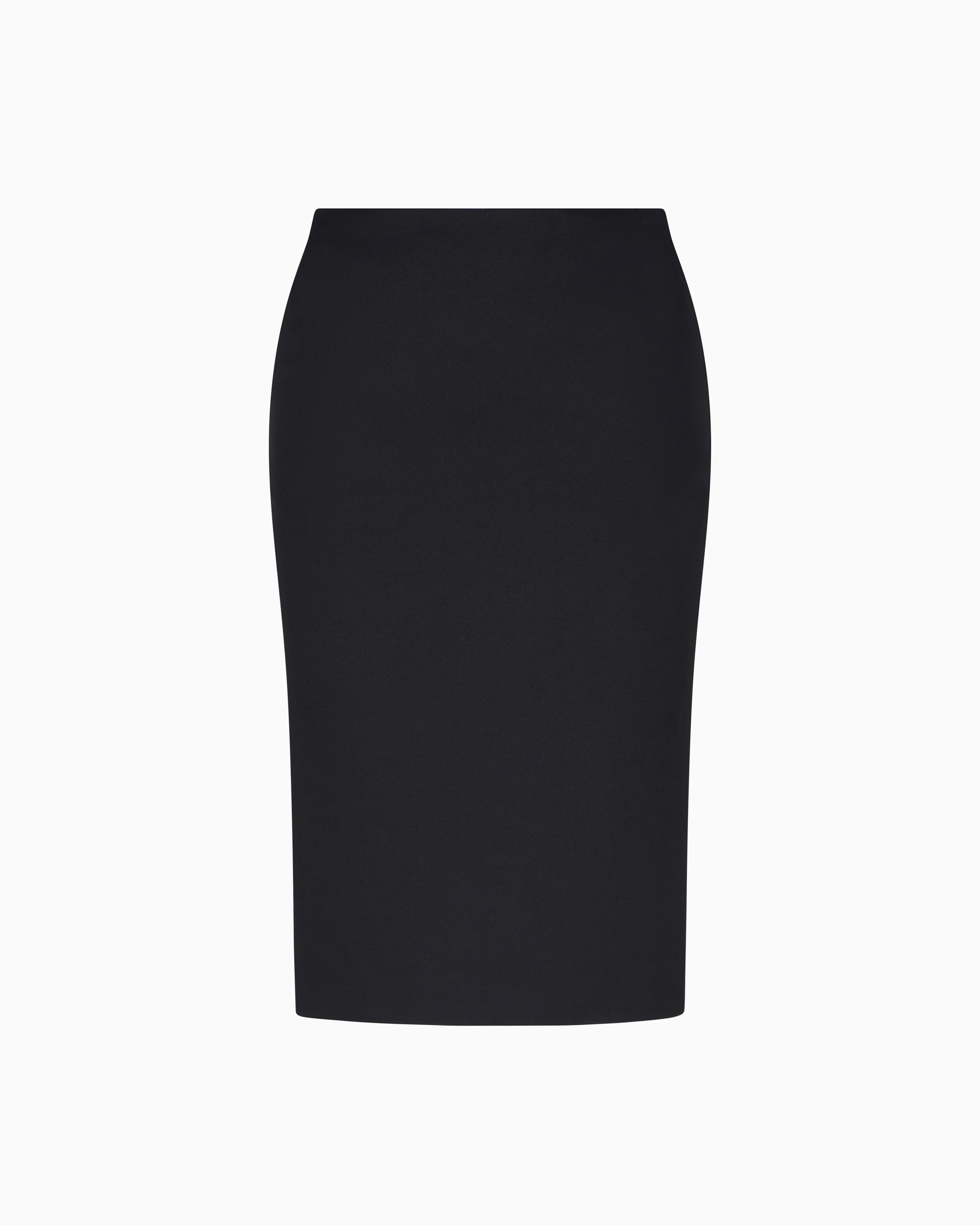 Giorgio Armani Jupe Crayon En Scuba Technique In Black
