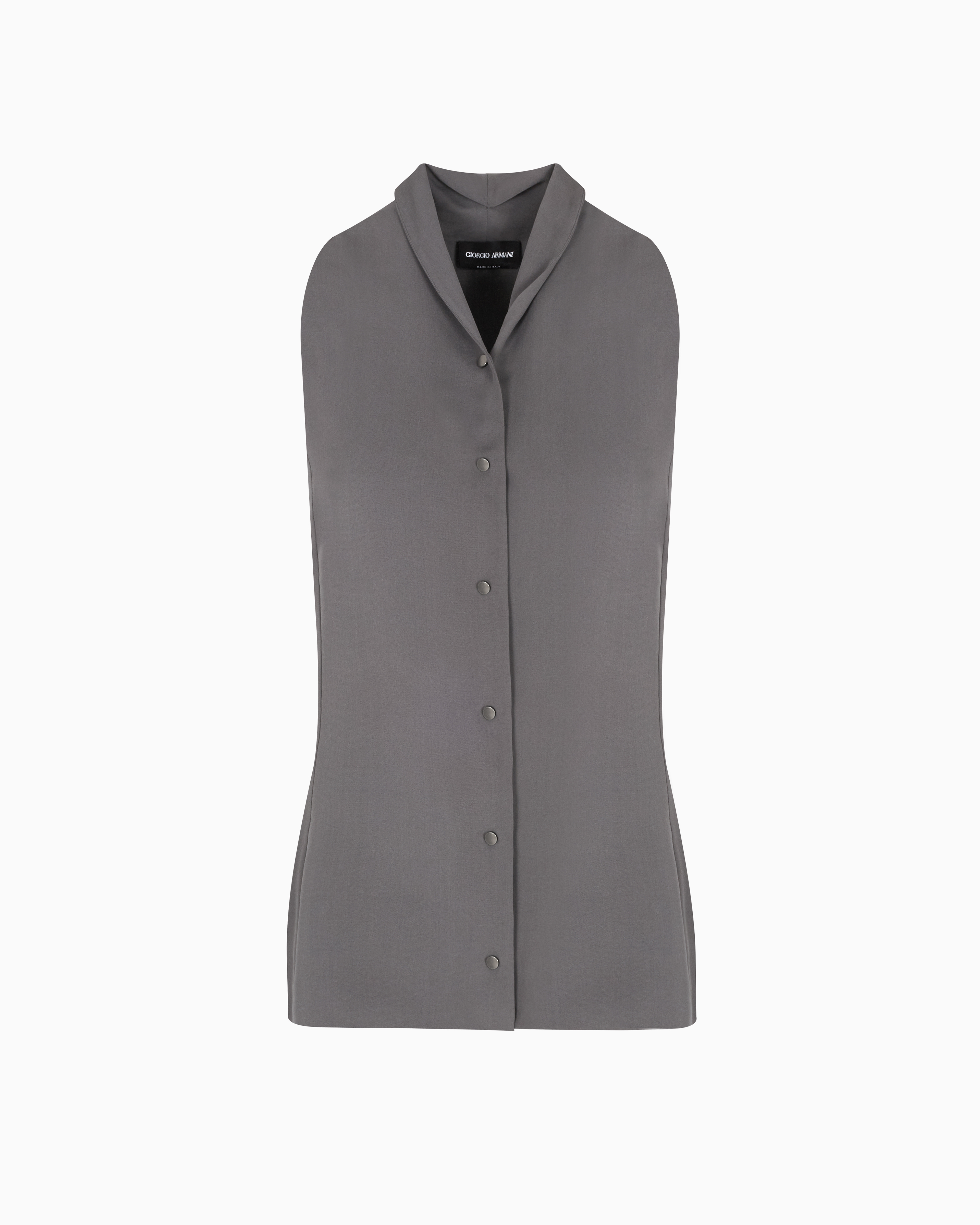 GIORGIO ARMANI ジップアップベスト 薄手 ネイビー/RW394 undefined