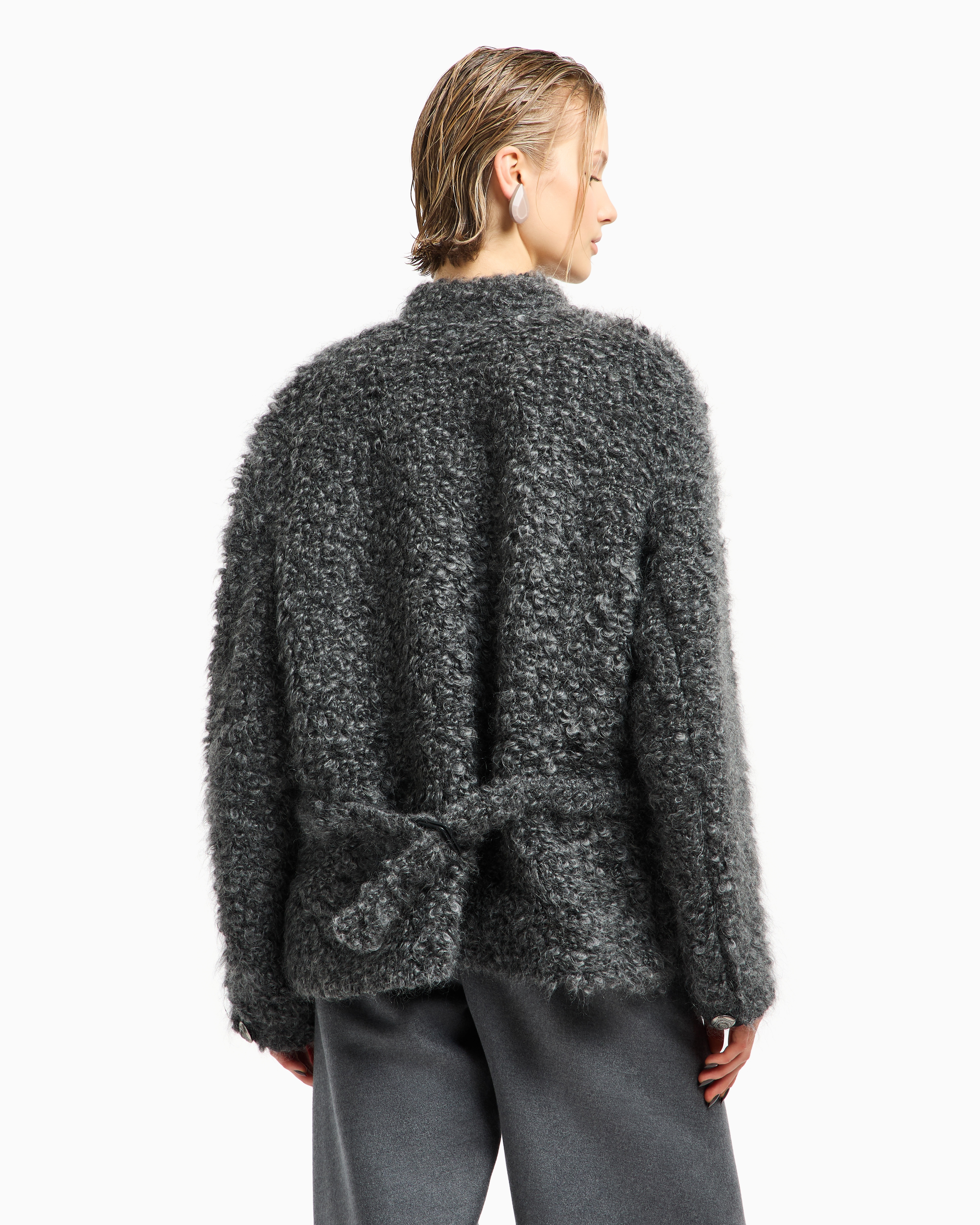 Giorgio Armani Peacoats In Gray