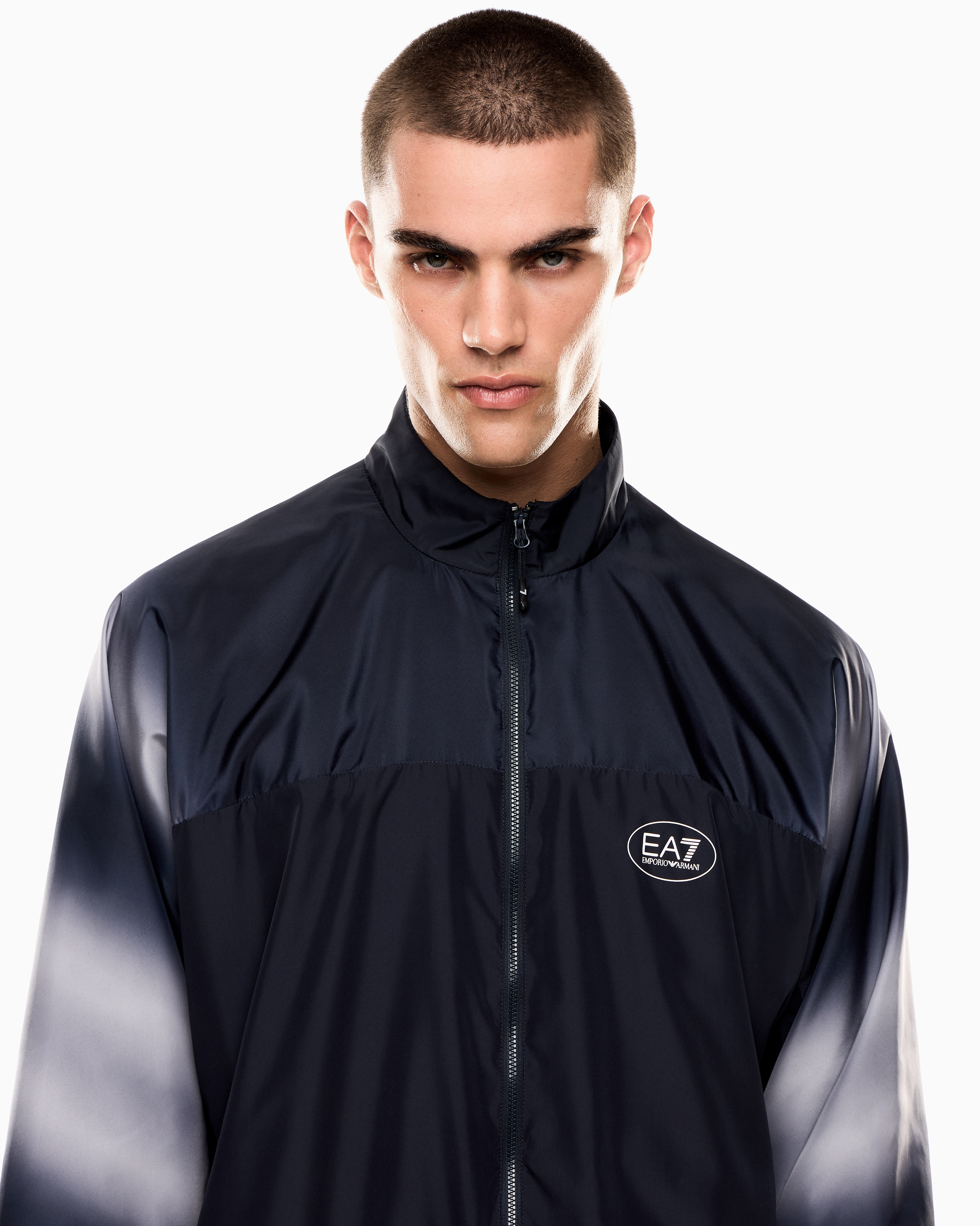 Ea7 Tennis Pro Tracksuit In Ventus7 Technical Fabric With Print In Blue