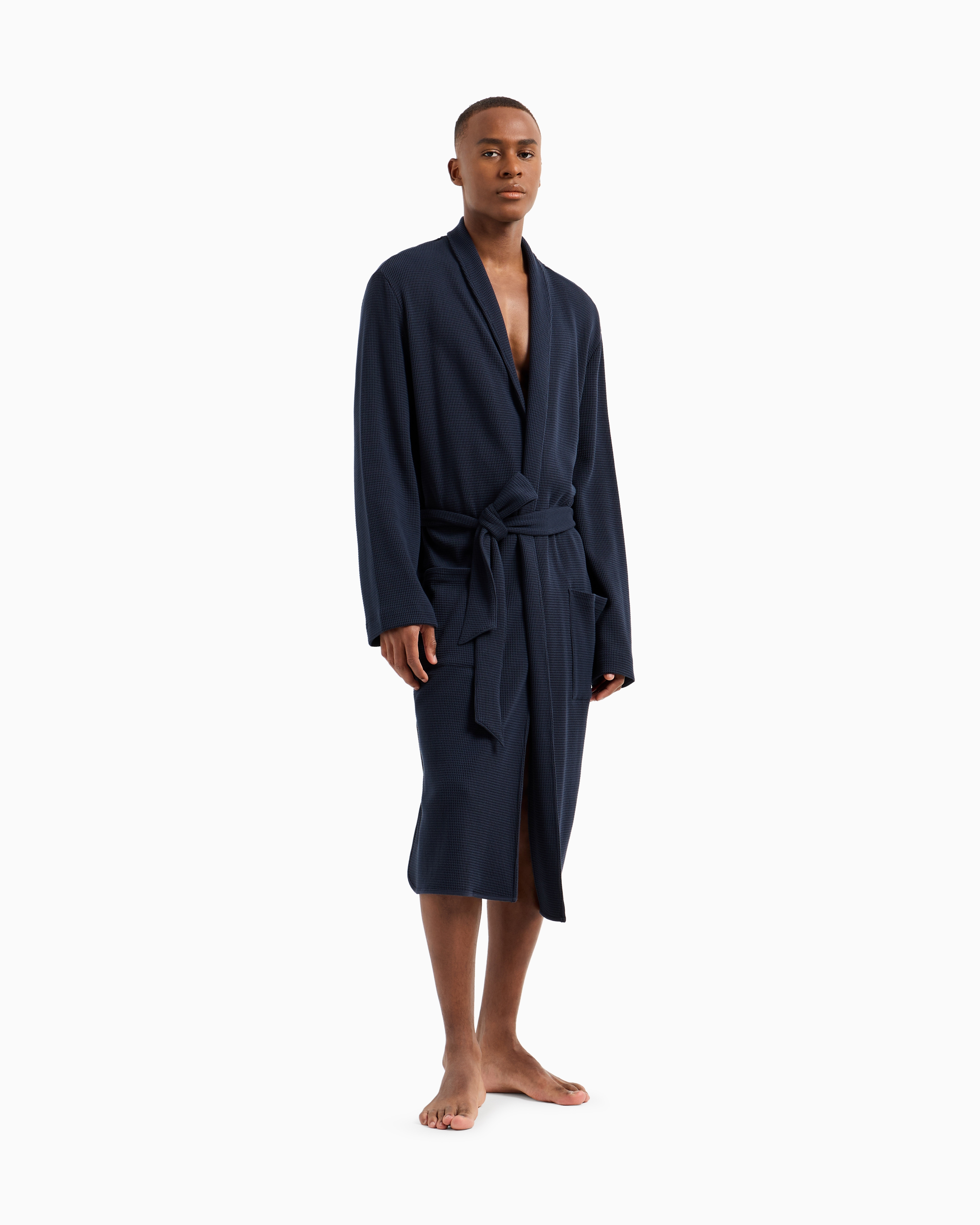EMPORIO ARMANI▼ワッフルジャージーフルジップスウェットシャツ ASV Travel Essentials フルジップスウェットシャツ ワッフル