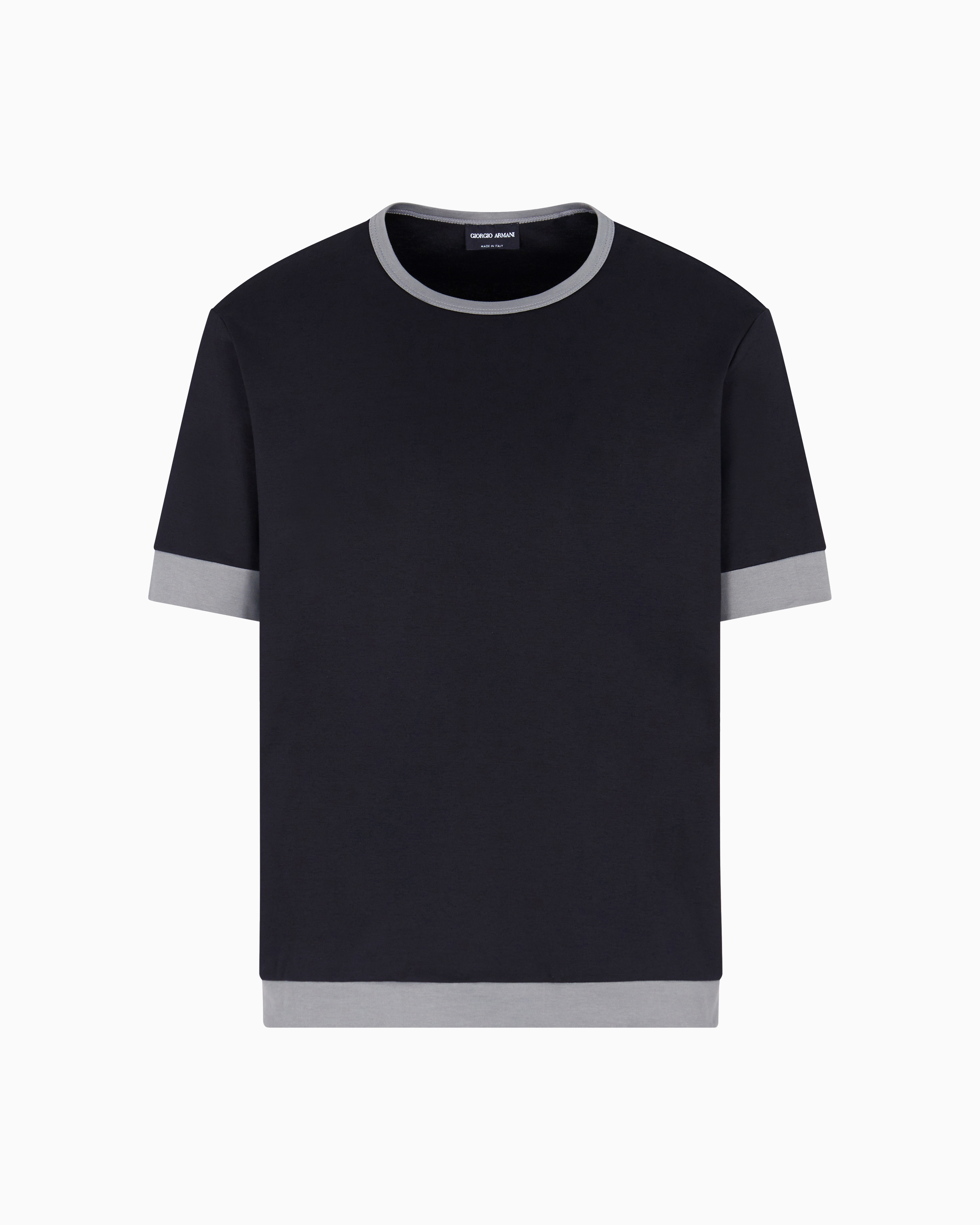 Organic cotton jersey crew-neck T-shirt | Giorgio Armani