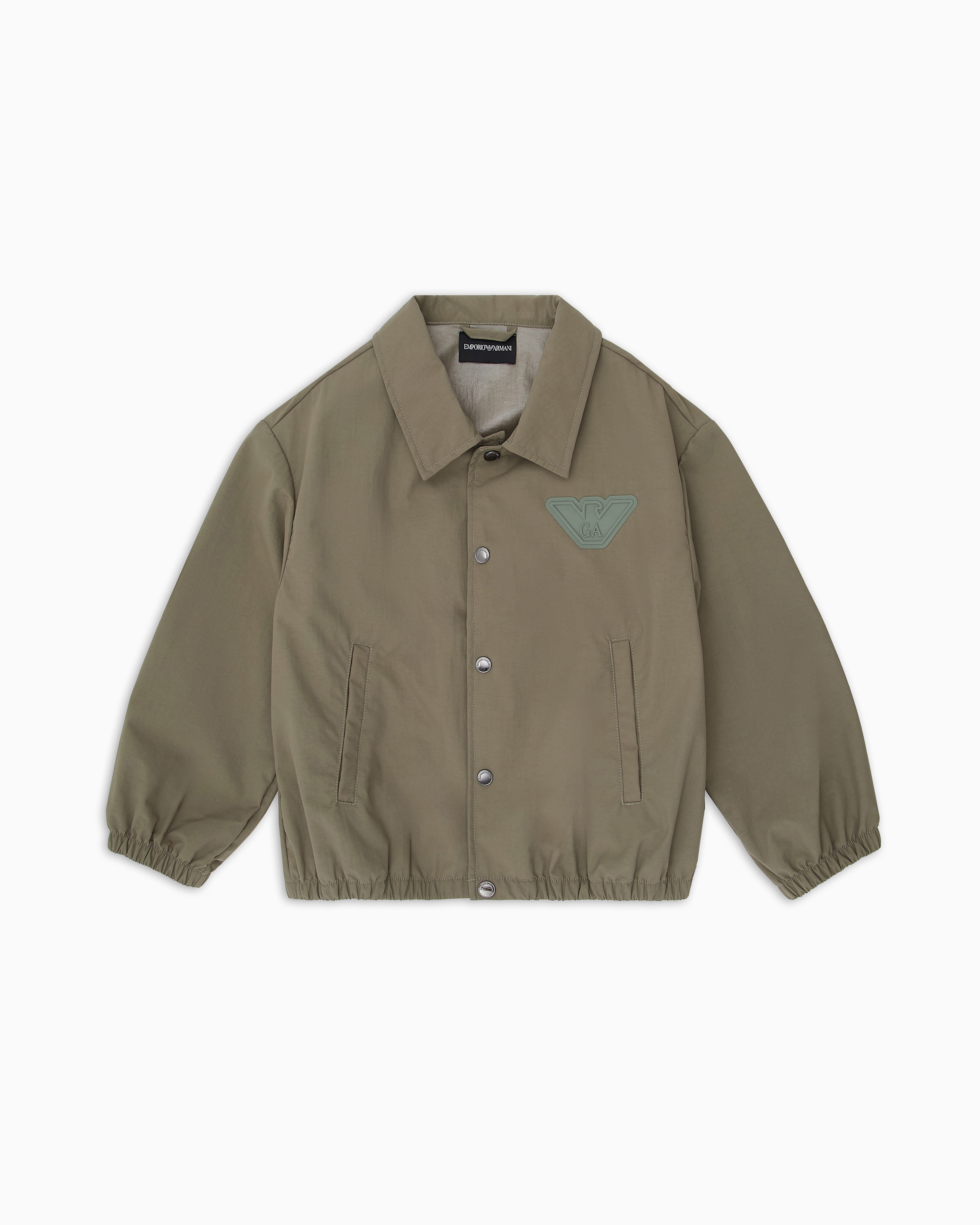 Emporio Armani - Nylon blouson, Boy, Green, Size: