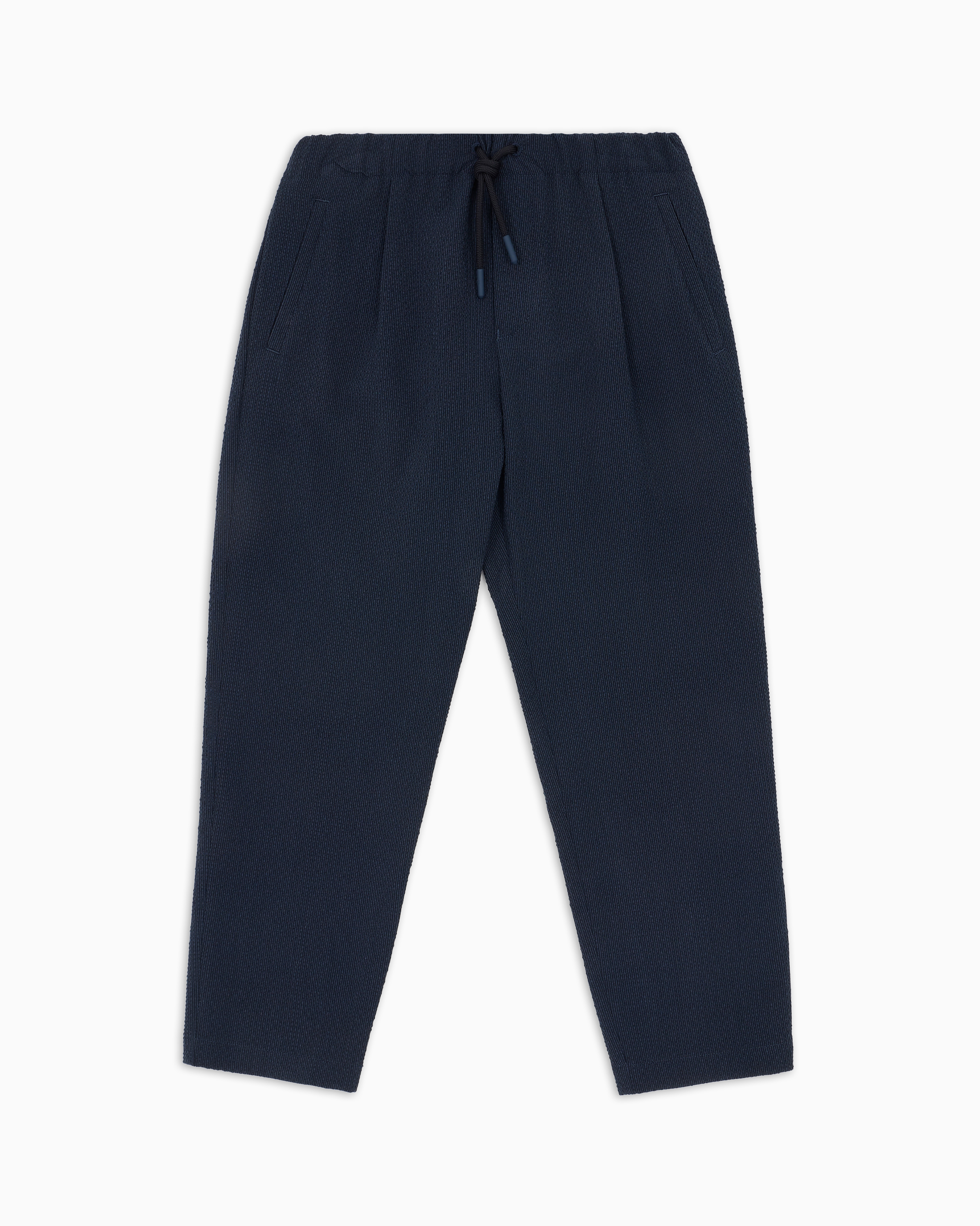Emporio Armani - Trousers with fine striped motif, Boy, Blue, Size:
