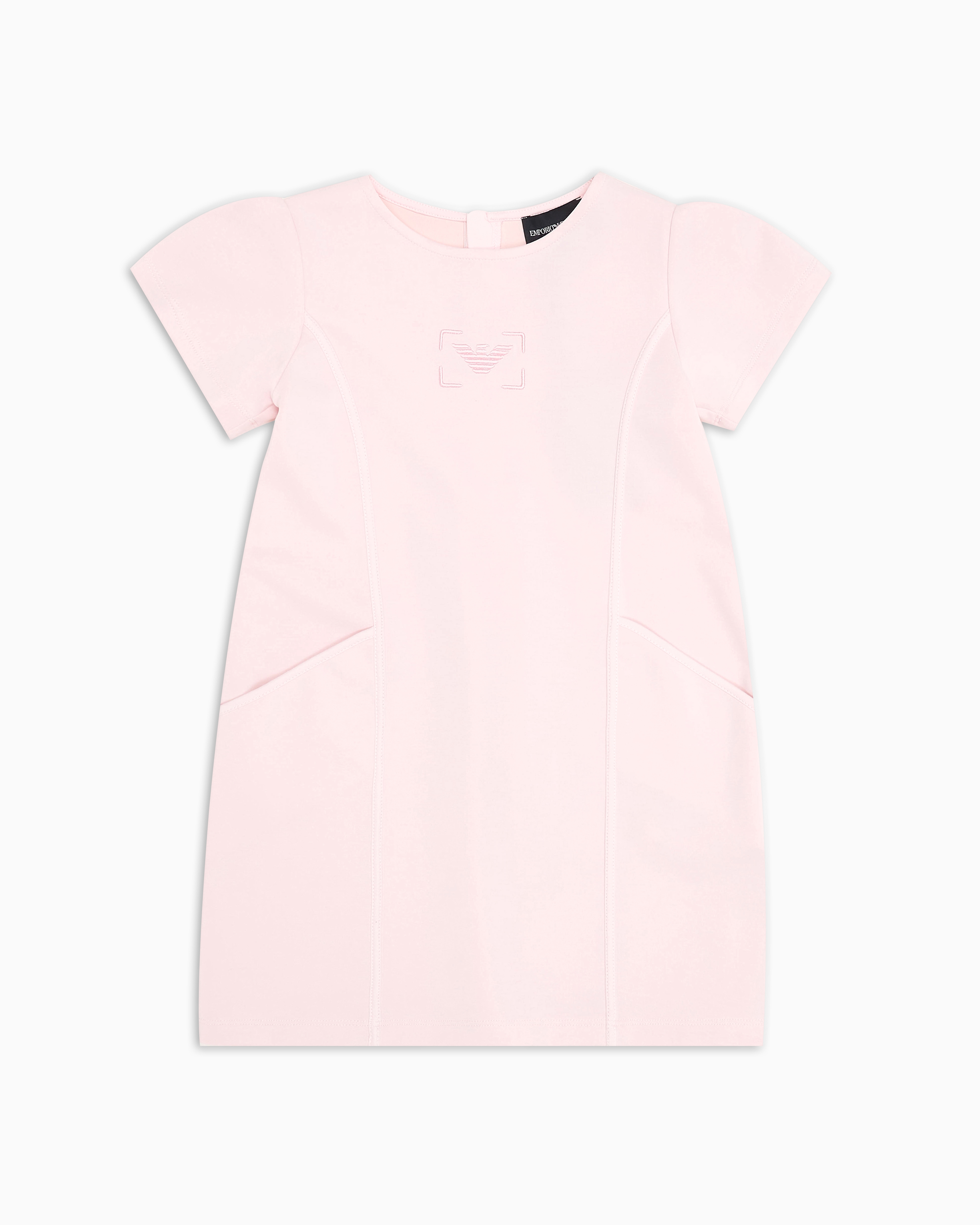 Emporio Armani - Cupro-touch jersey dress, Girl, Pink, Size: