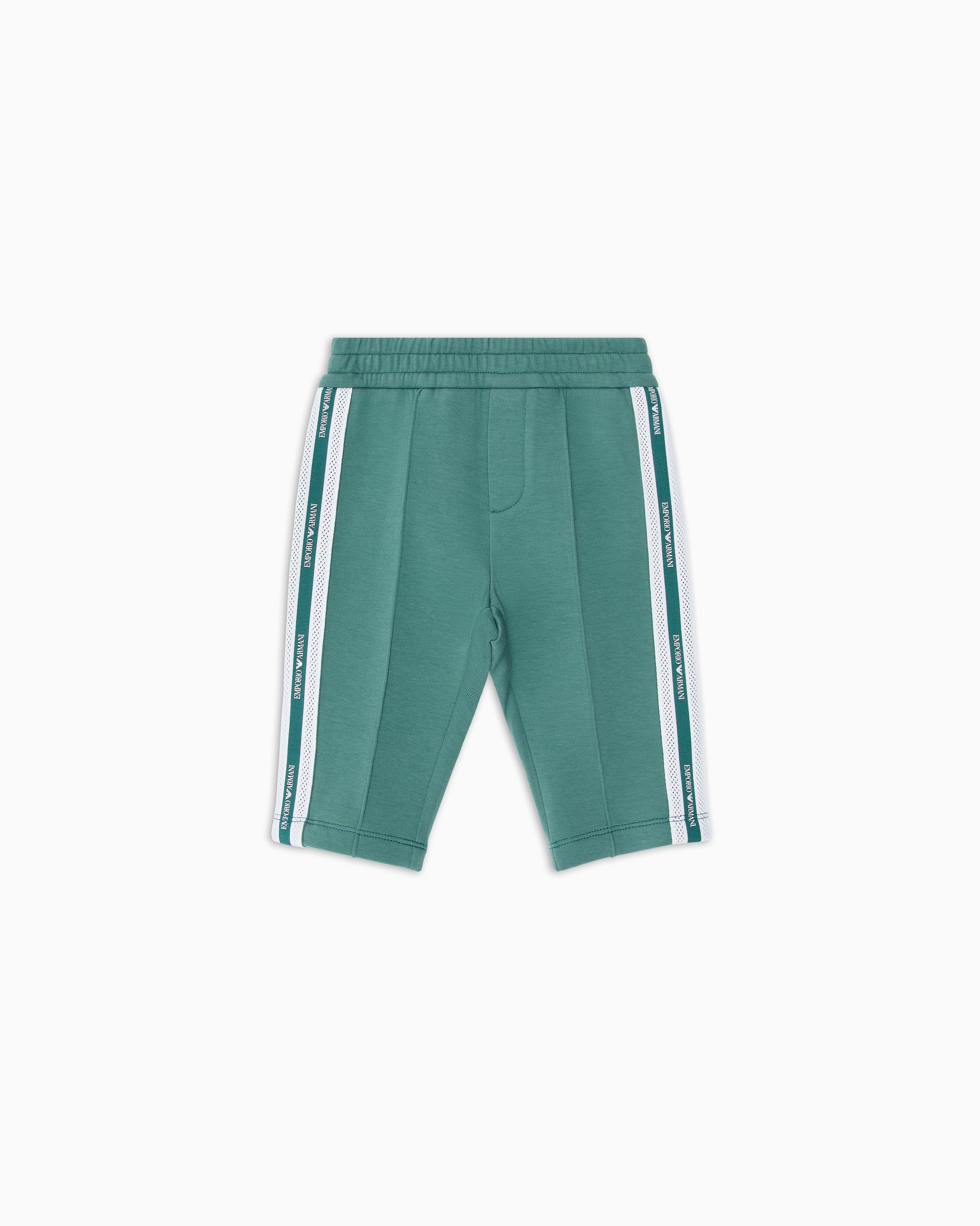 Emporio Armani - ASV Double-jersey trousers with logo band, Boy, Size: