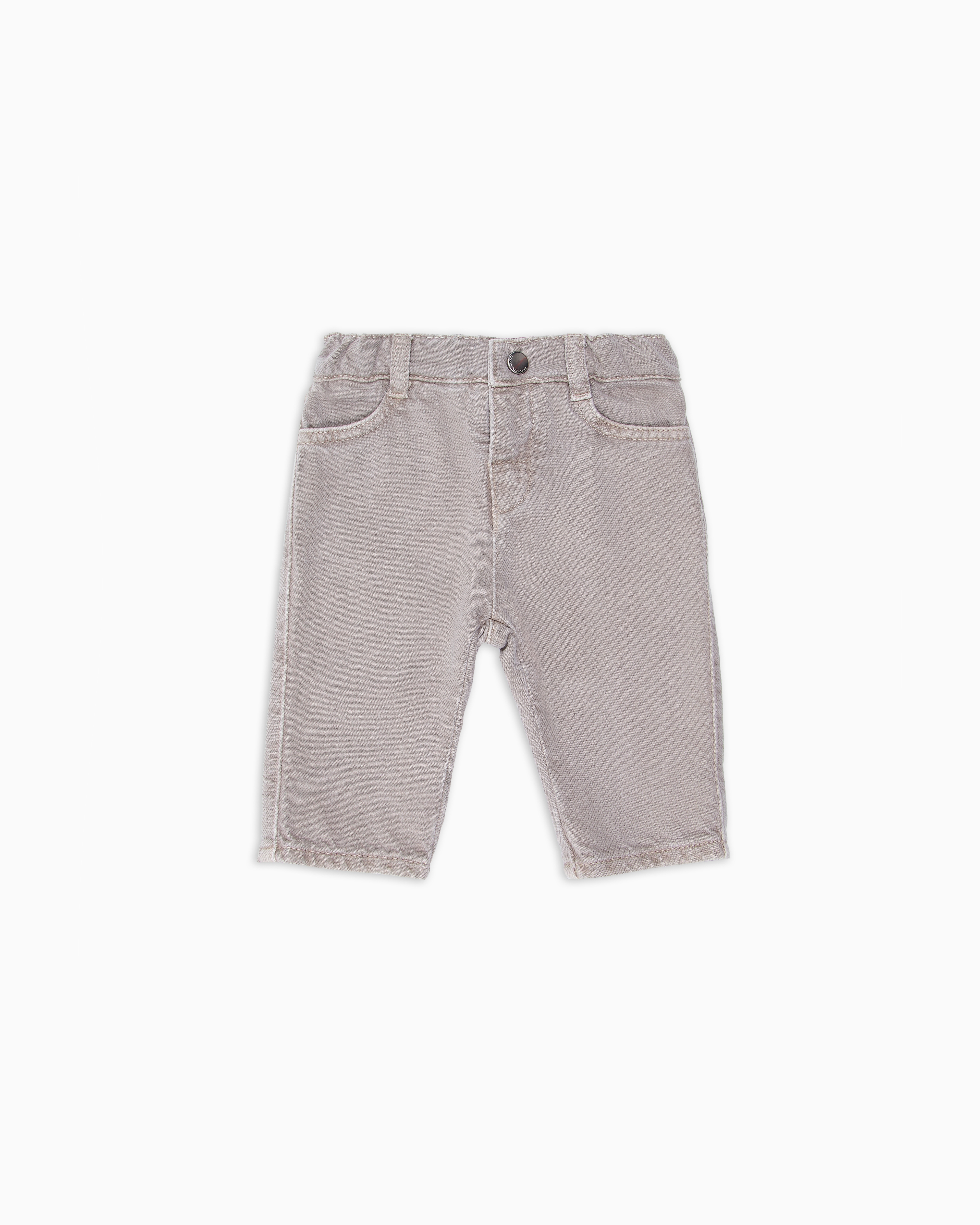 Emporio Armani - Denim twill jeans, Boy, Beige, Size: