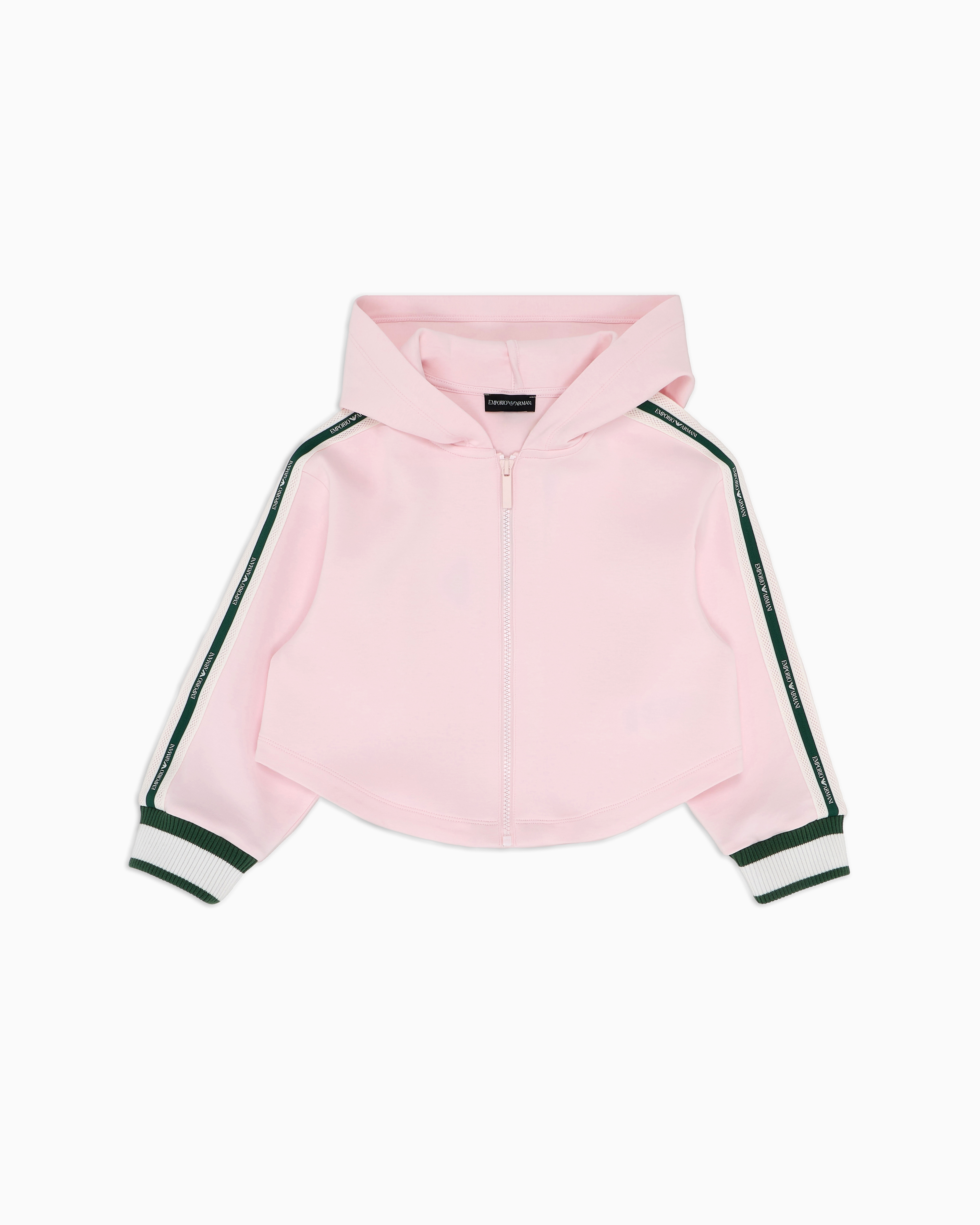 トップス Emporio Armani Deformed zip vest hoodie Ea7 Emporio Armani zip-up Cotton Hoodie | Blue | FARFETCH