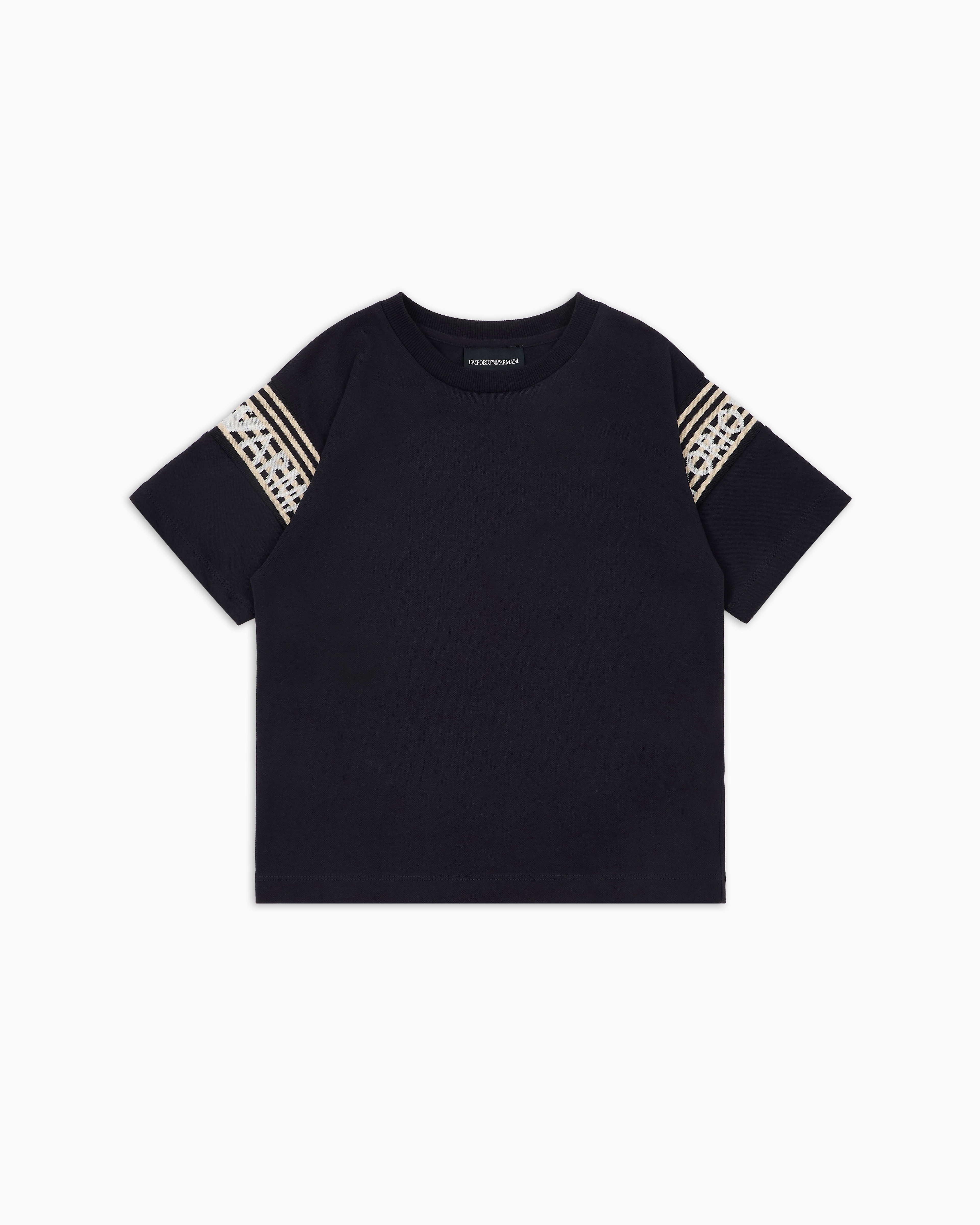 Emporio Armani - ASV Oversized-fit jersey T-shirt with logo band , Boy, Size: