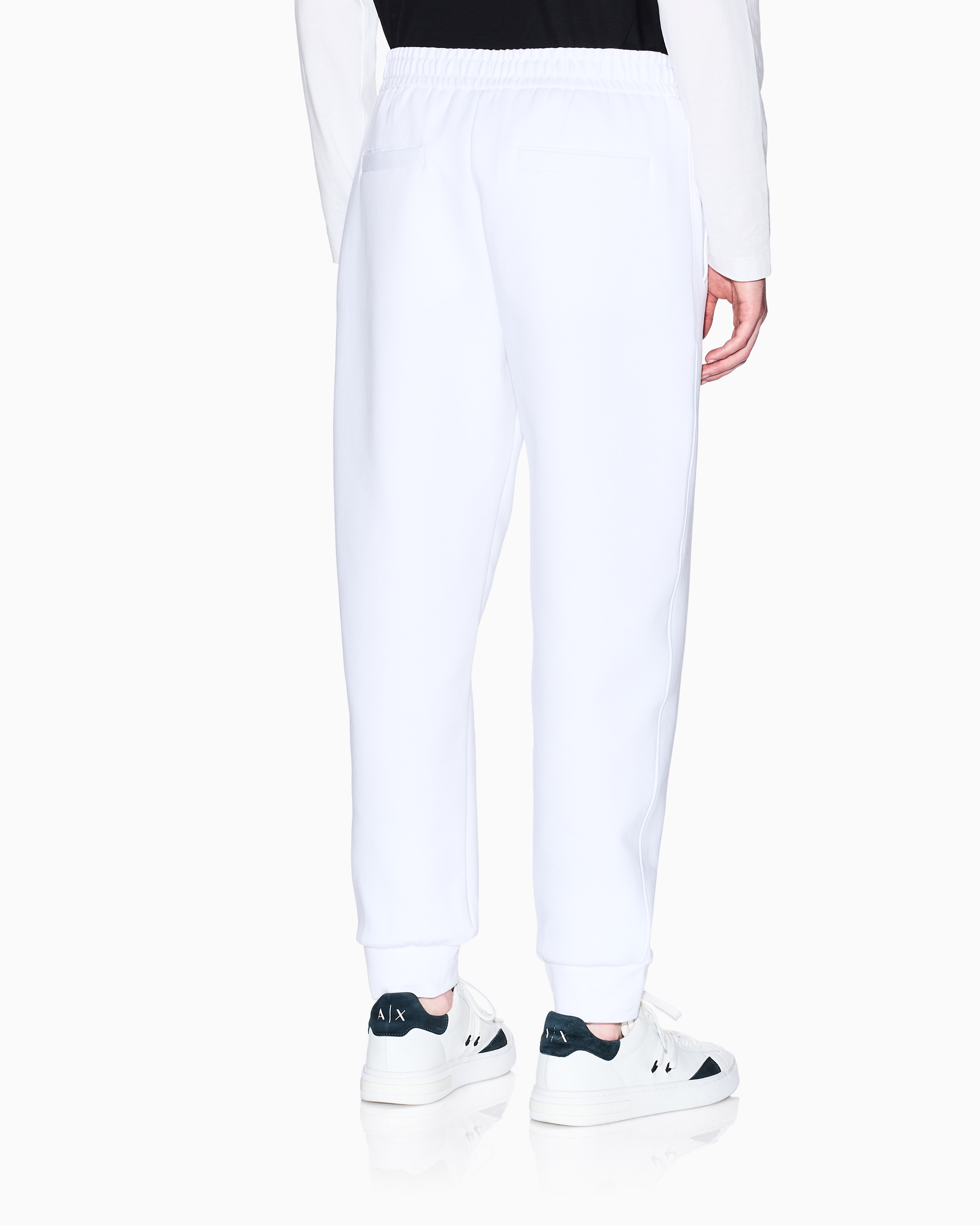 Armani Exchange -  Logo Joggers, Man, White, Size: