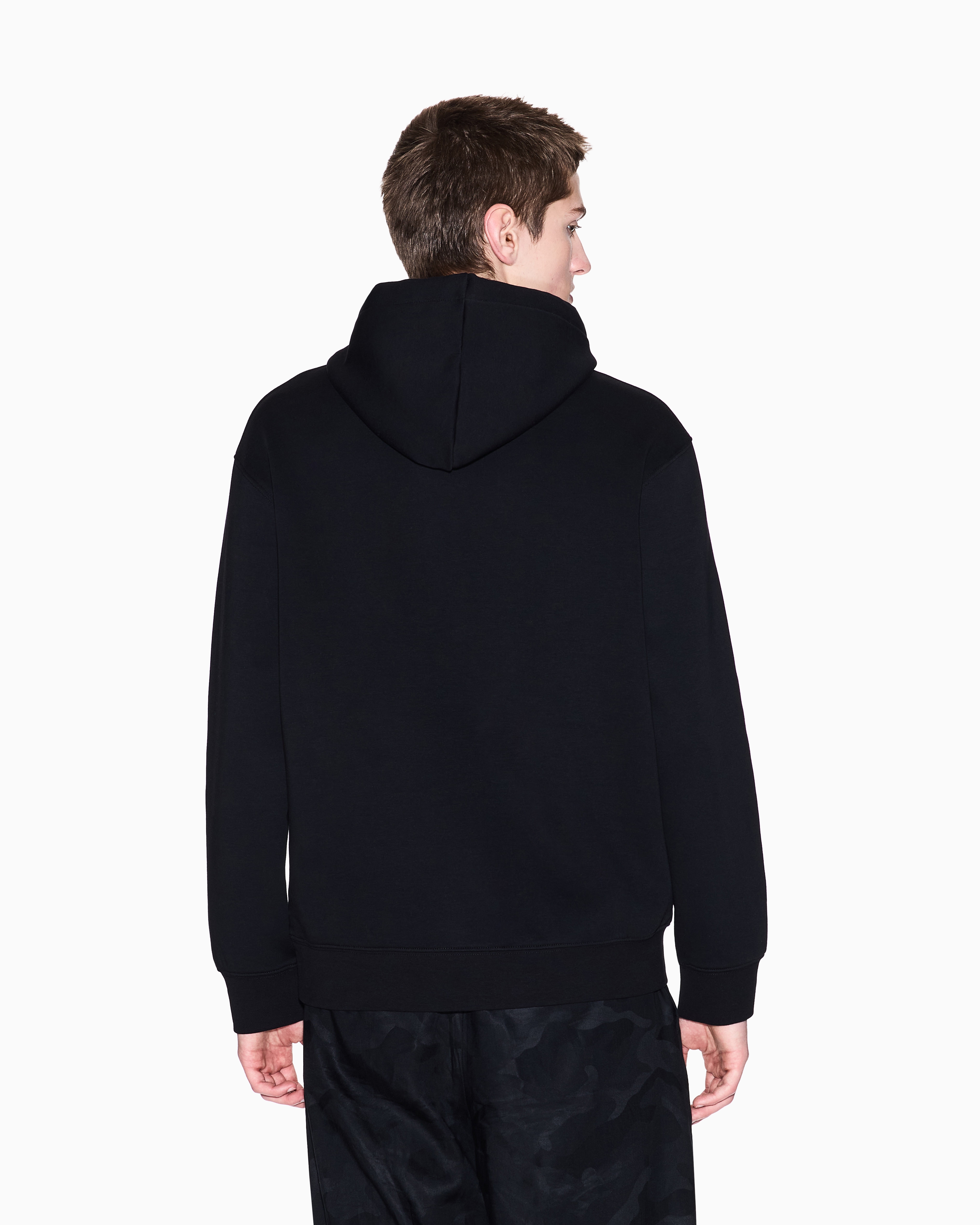 Armani Exchange - Lost sound hoodie, Man, Black, Size: