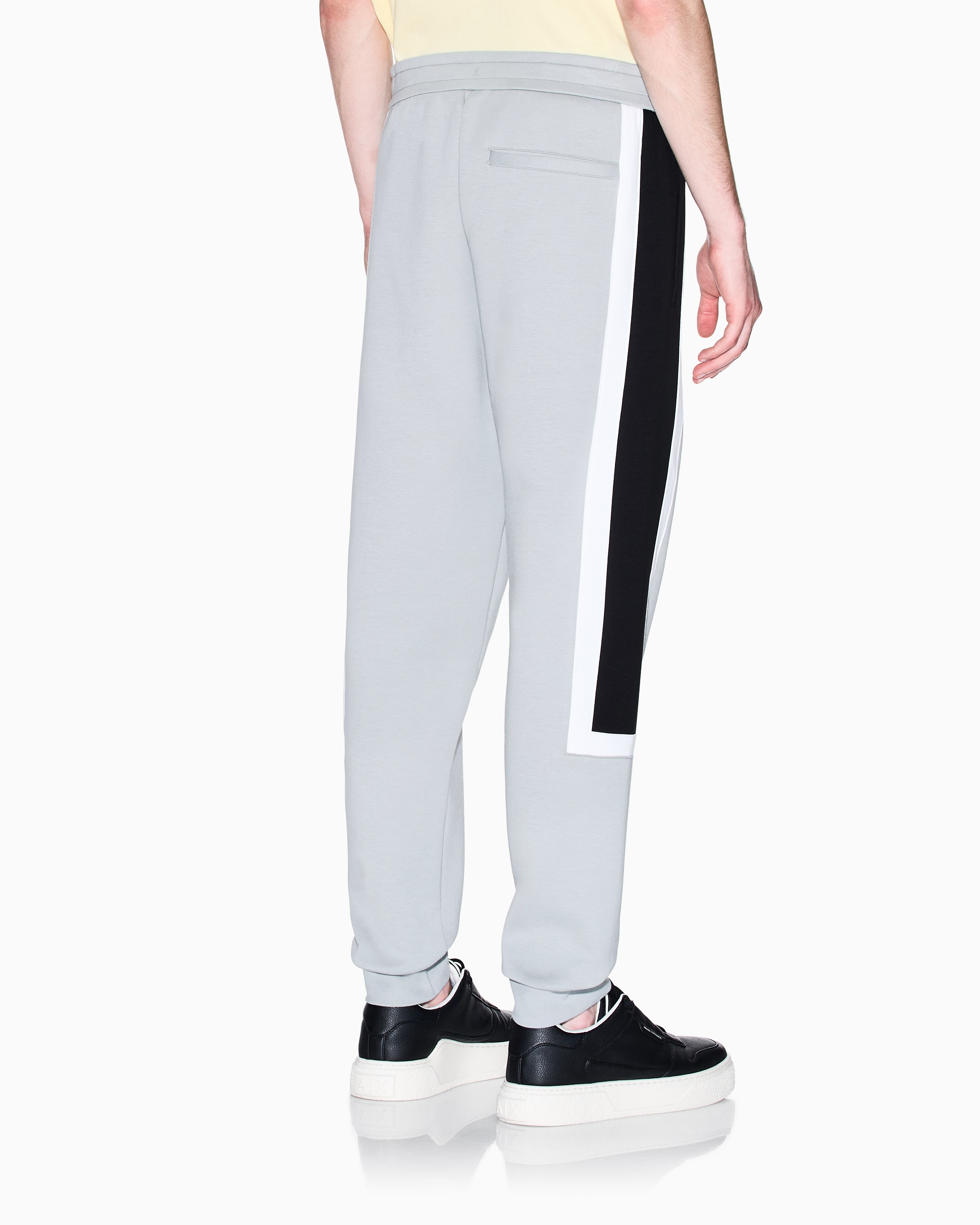Armani Exchange - Jogger pants with contrasting stripes, Man, Grey, Size: