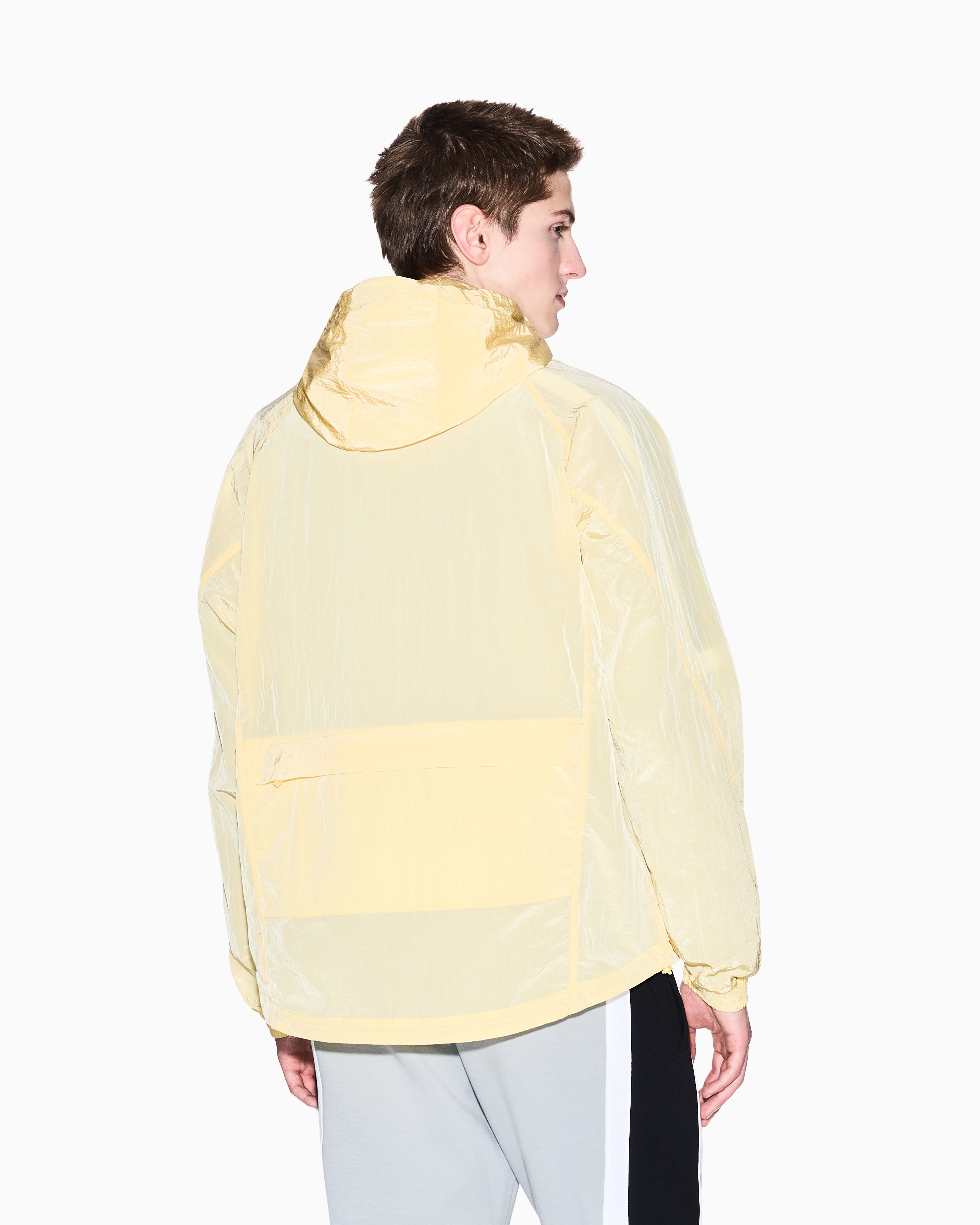 Armani Exchange - Nylon hooded blouson, Man, Yellow, Size: