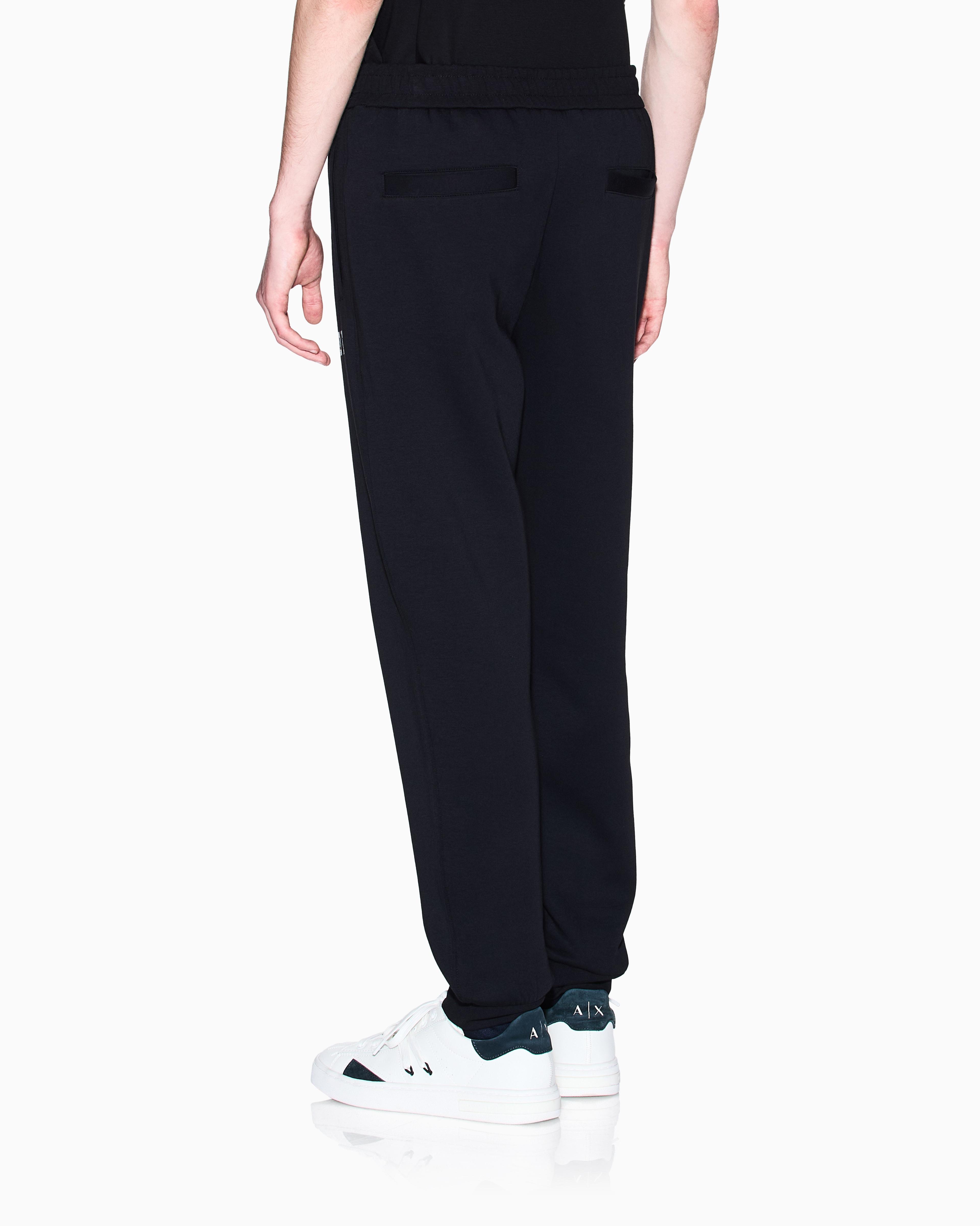 Armani Exchange -  Logo Joggers, Man, Black, Size: