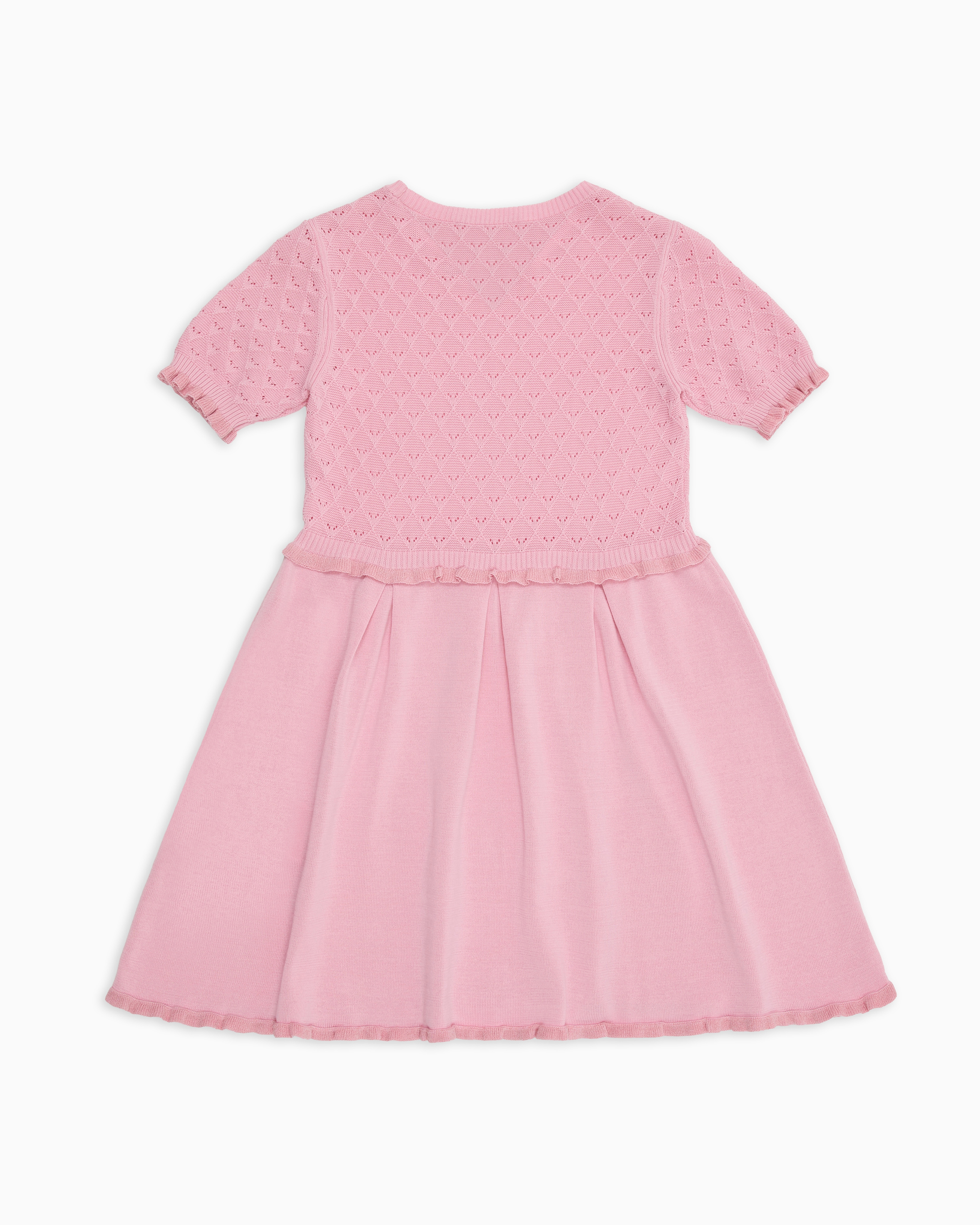 Special Occasion knit dress with openwork motif | Emporio Armani