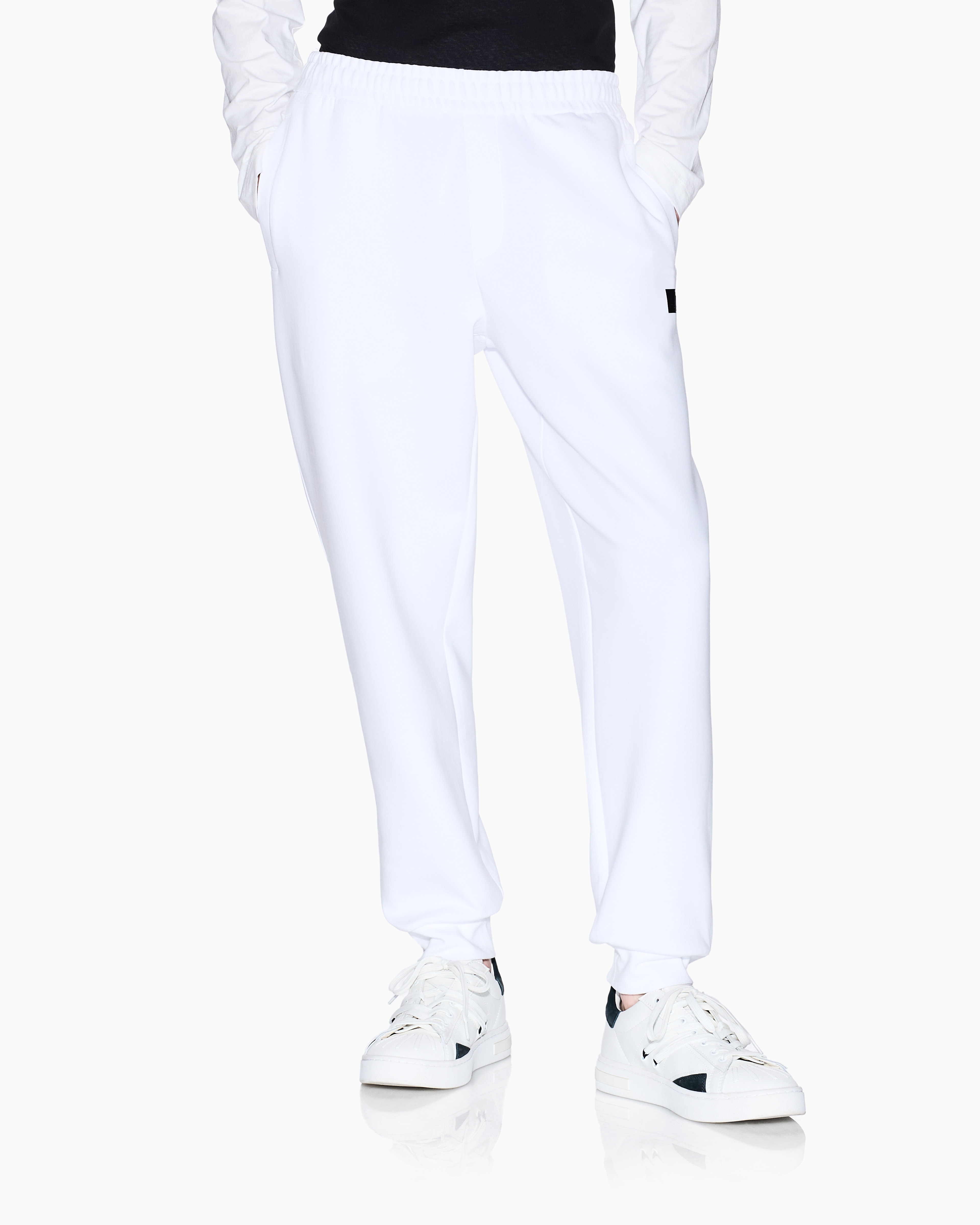 Armani Exchange -  Logo Joggers, Man, White, Size: