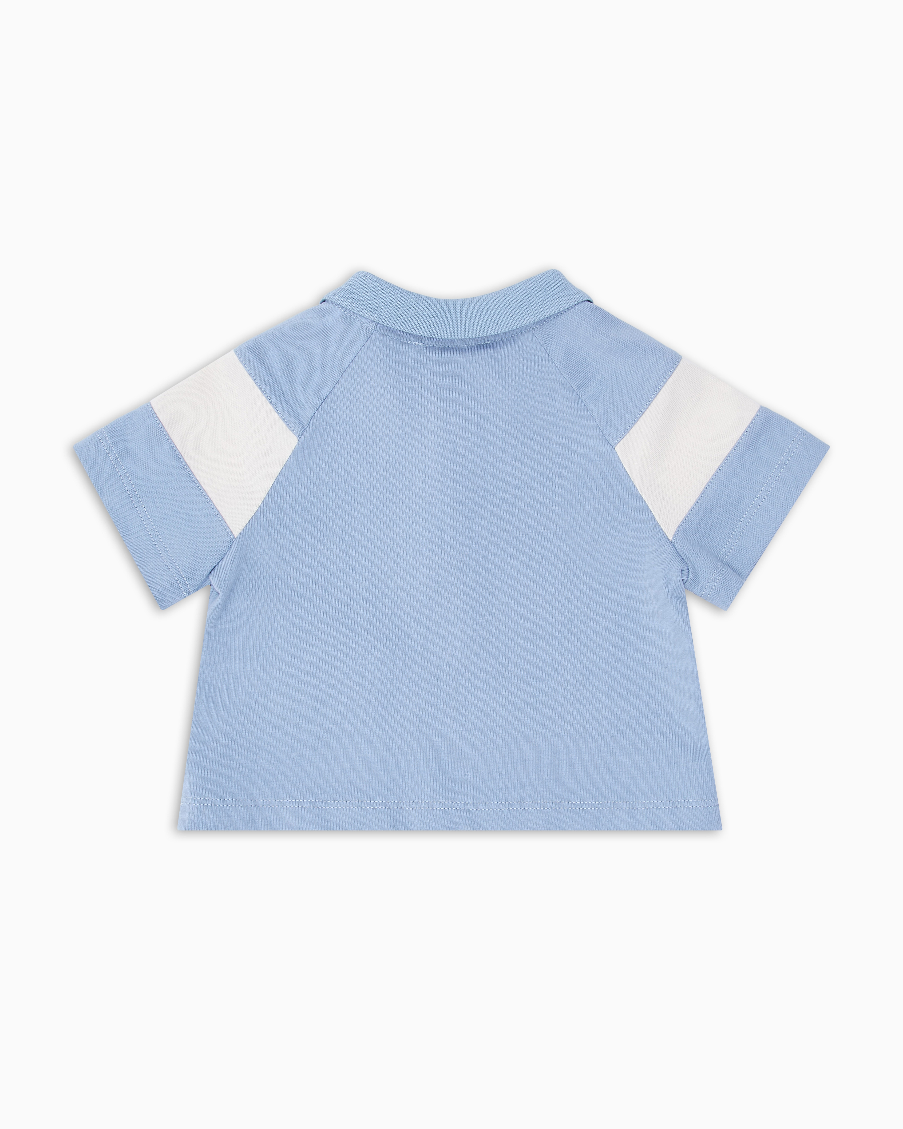 GiorGioArmani ポロシャツ　ブルー　シルクコットン undefined