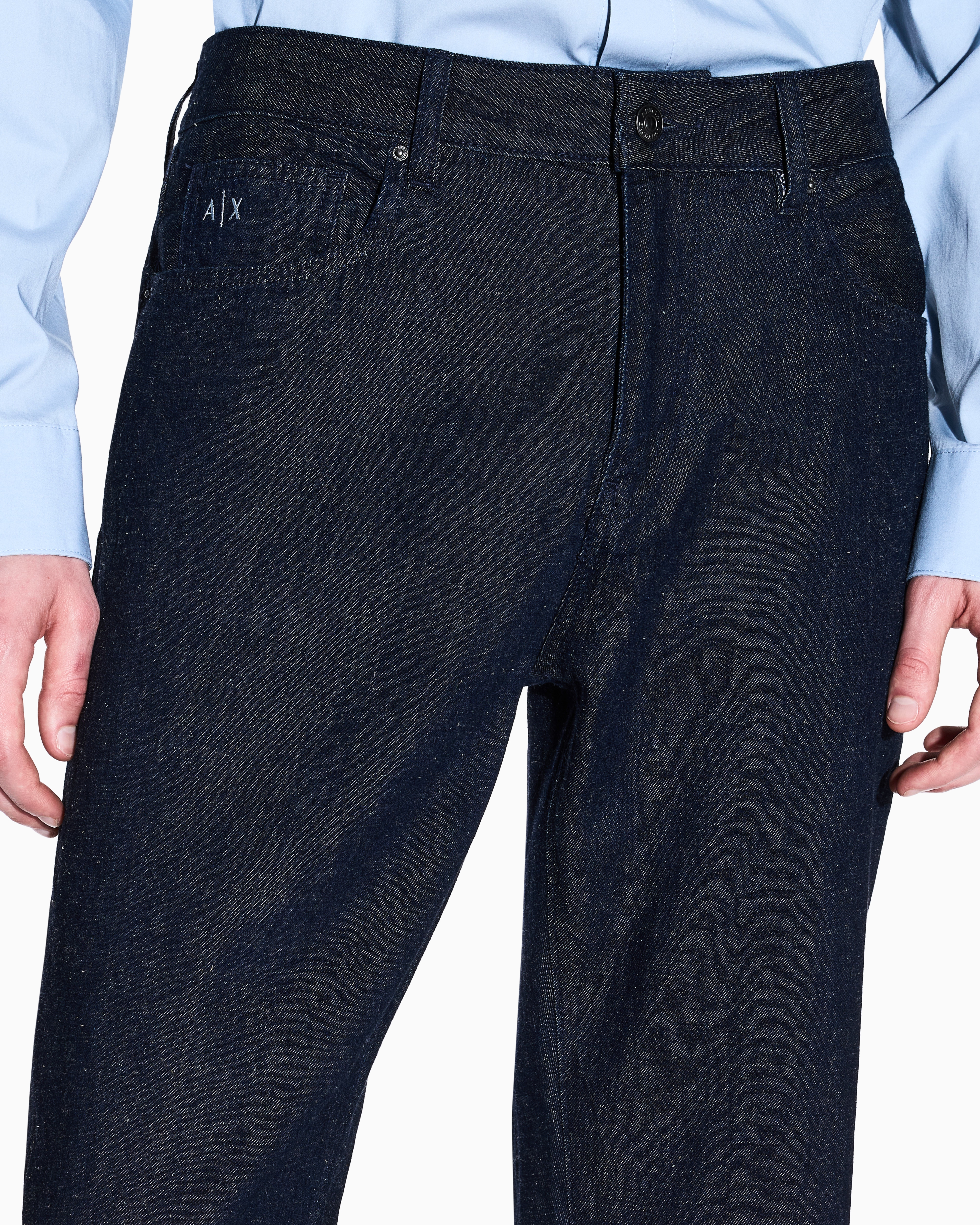 Armani Exchange -  J13 slim fit jeans cotton denim, Man, Blue, Size: