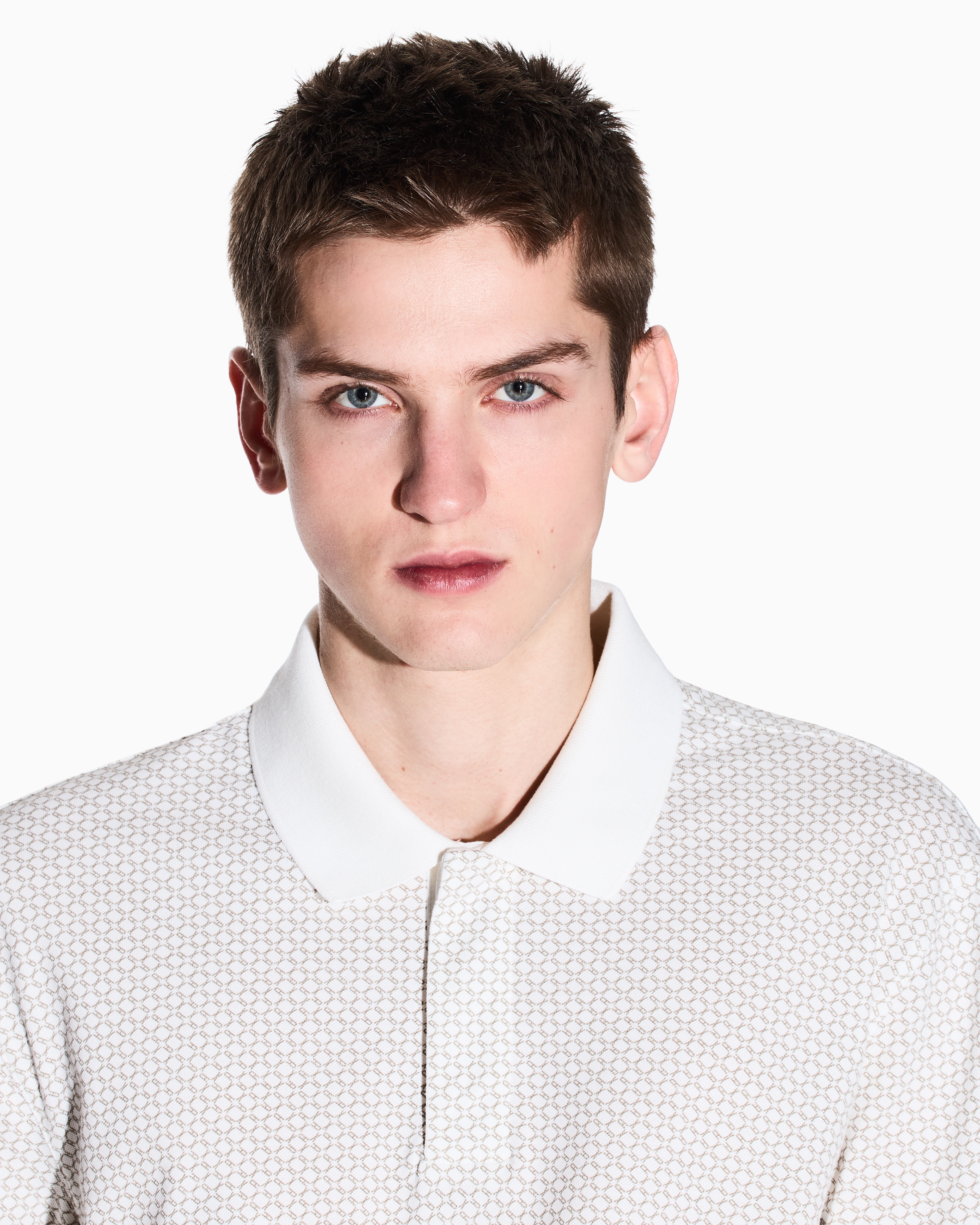 Armani Exchange - Regular fit polo shirt stretch jersey, Man, White, Size: