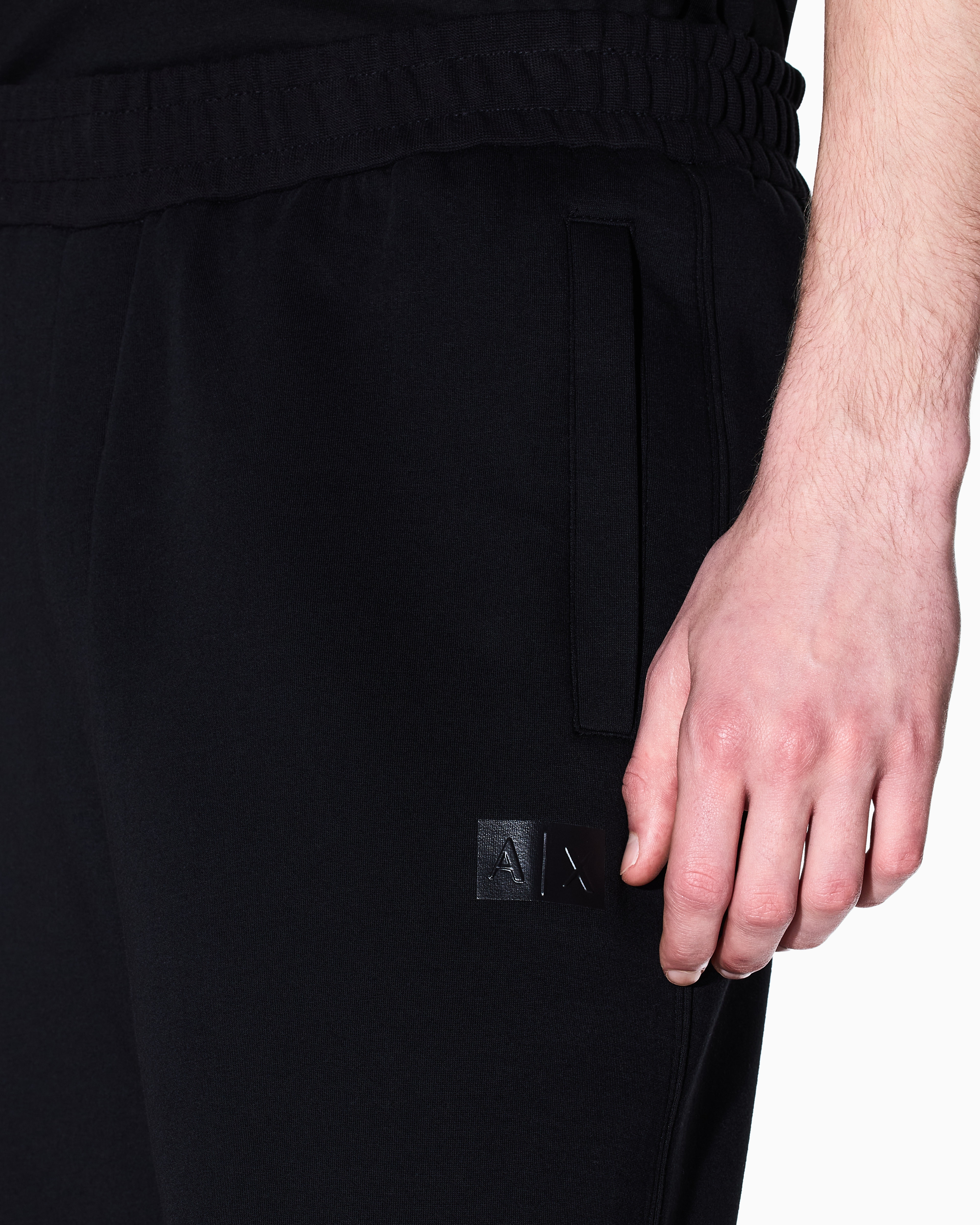 Armani Exchange -  Logo Joggers, Man, Black, Size: