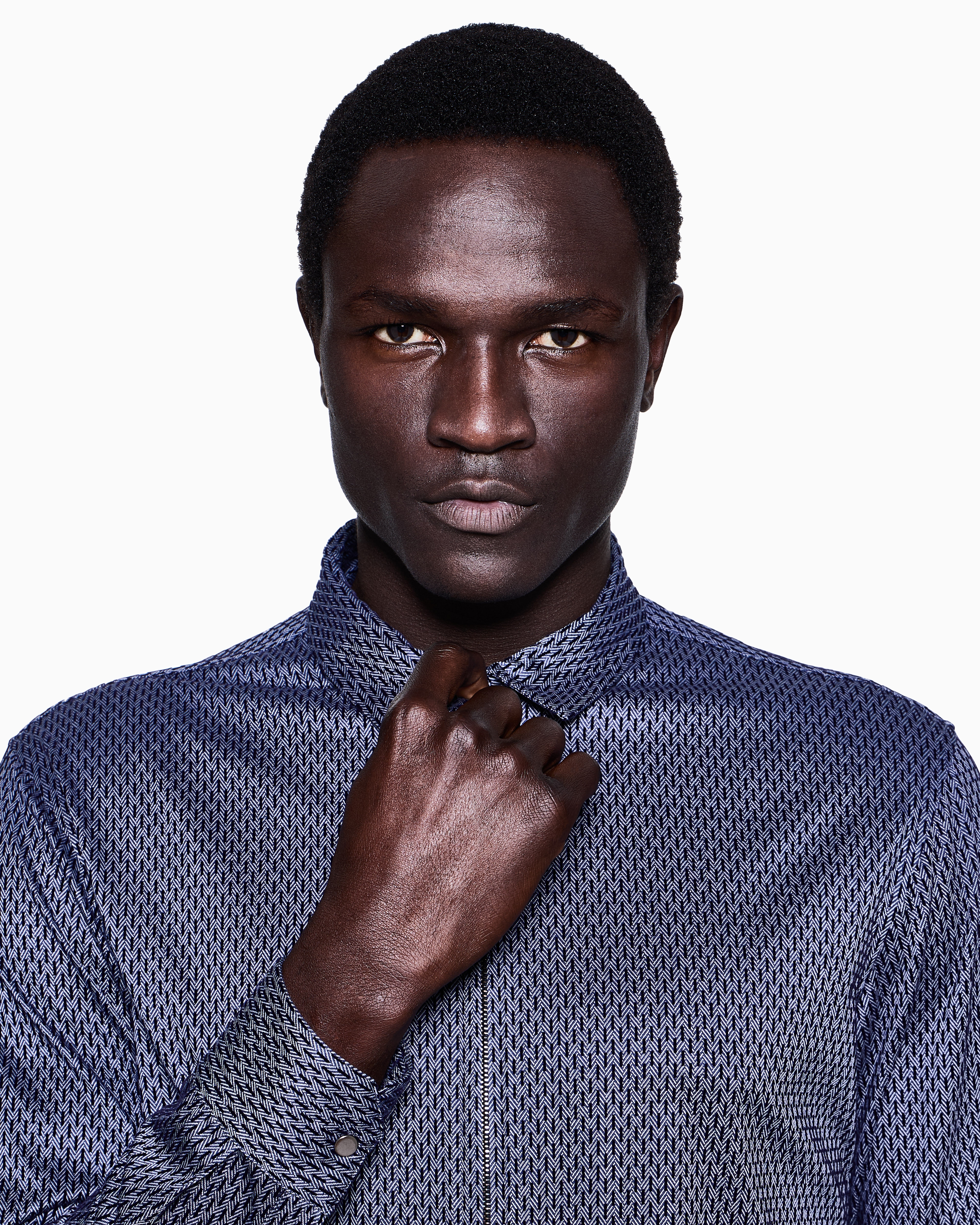 Giorgio Armani Casual Shirts In Blue