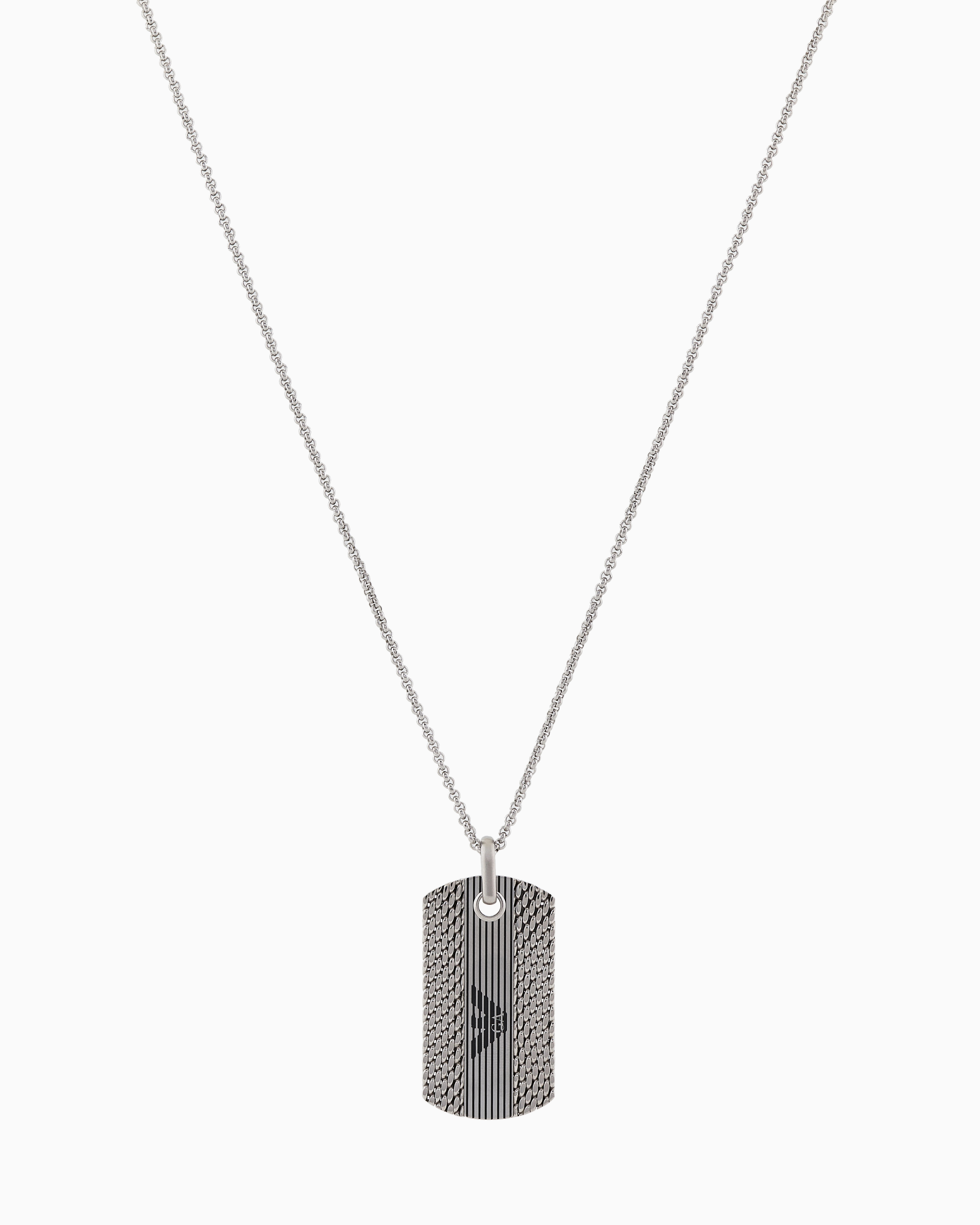 EMPORIO ARMANI ネックレス EGS3133040 ドッグタグ Amazon | [エンポリオアルマーニ] メンズ ステンレススチール