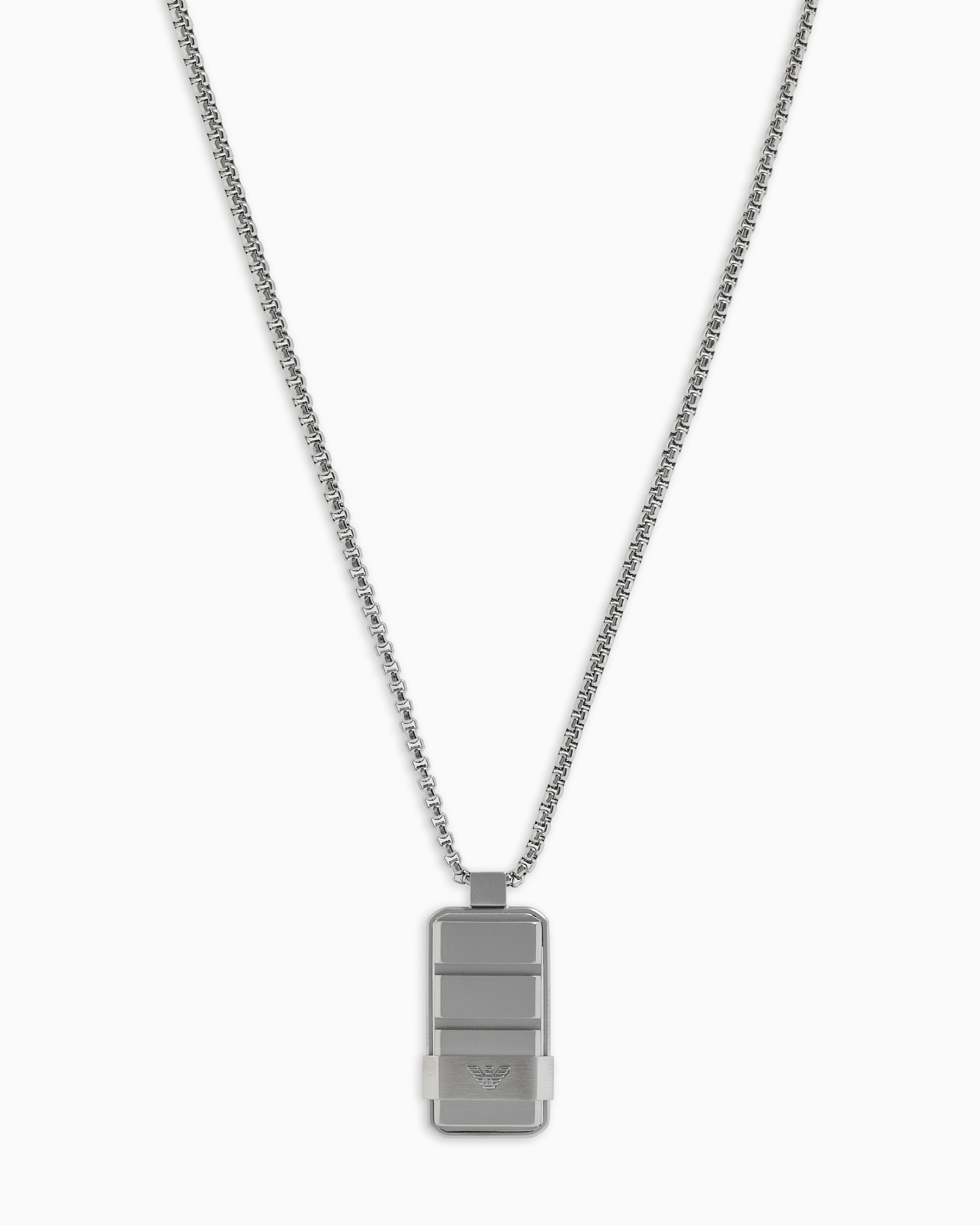 【関税無】 Emporio Armani / Stainless Steel Dog Tag Necklace Stainless Steel Dog Tag Necklace | Emporio Armani