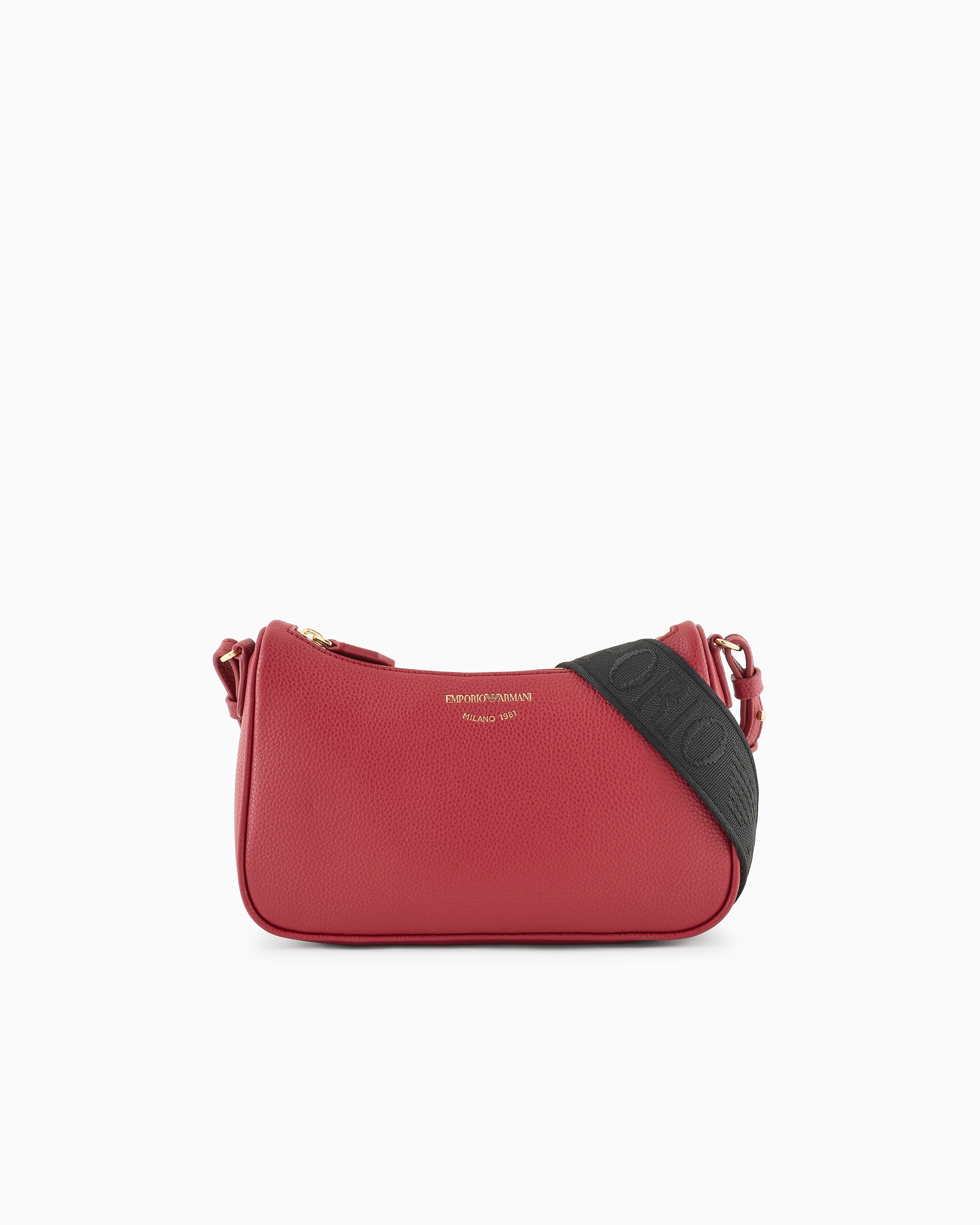 Emporio Armani - Bag with deer print, Woman, Burgundy, Size: TU