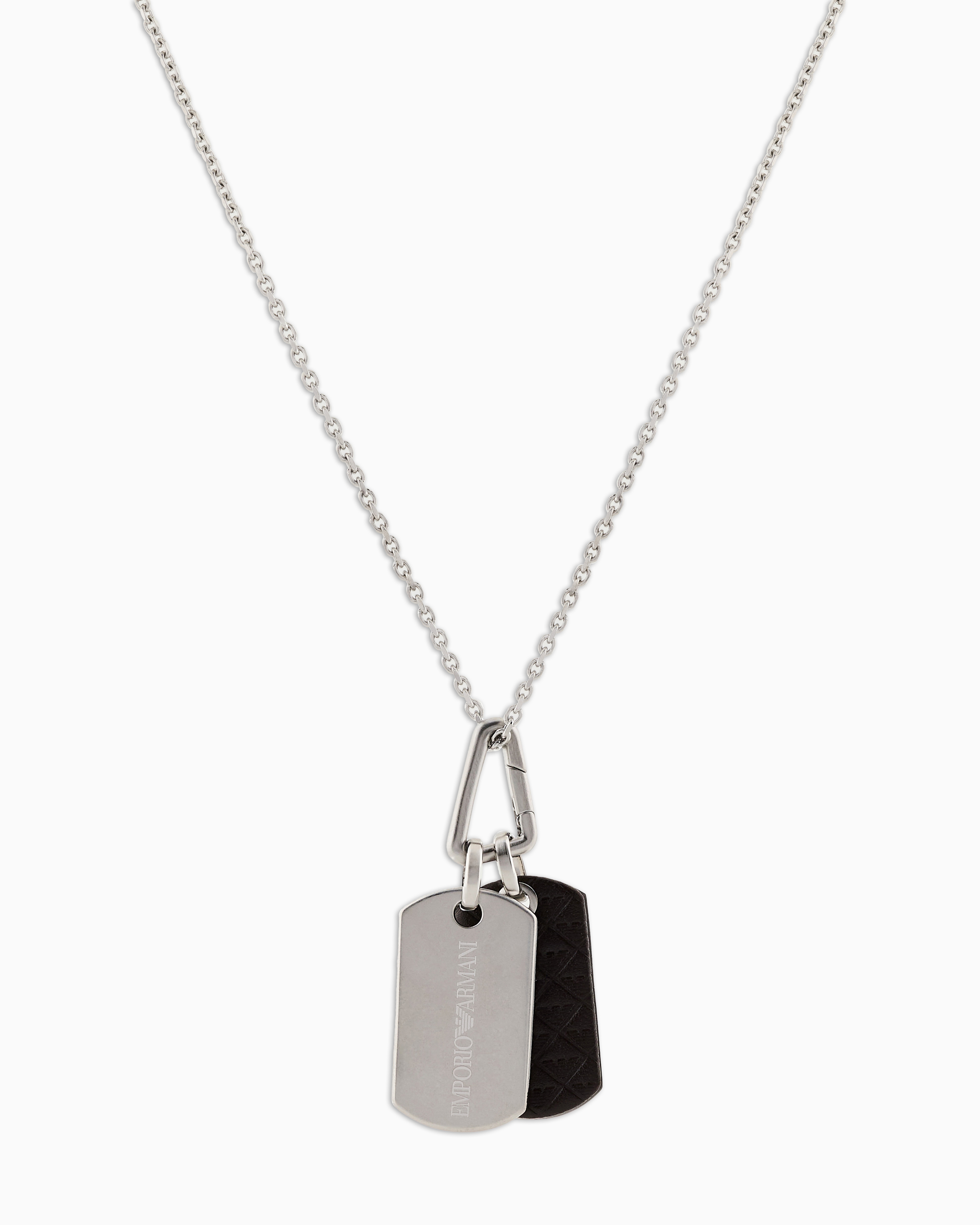 Stainless Steel Dog Tag Necklace | Emporio Armani