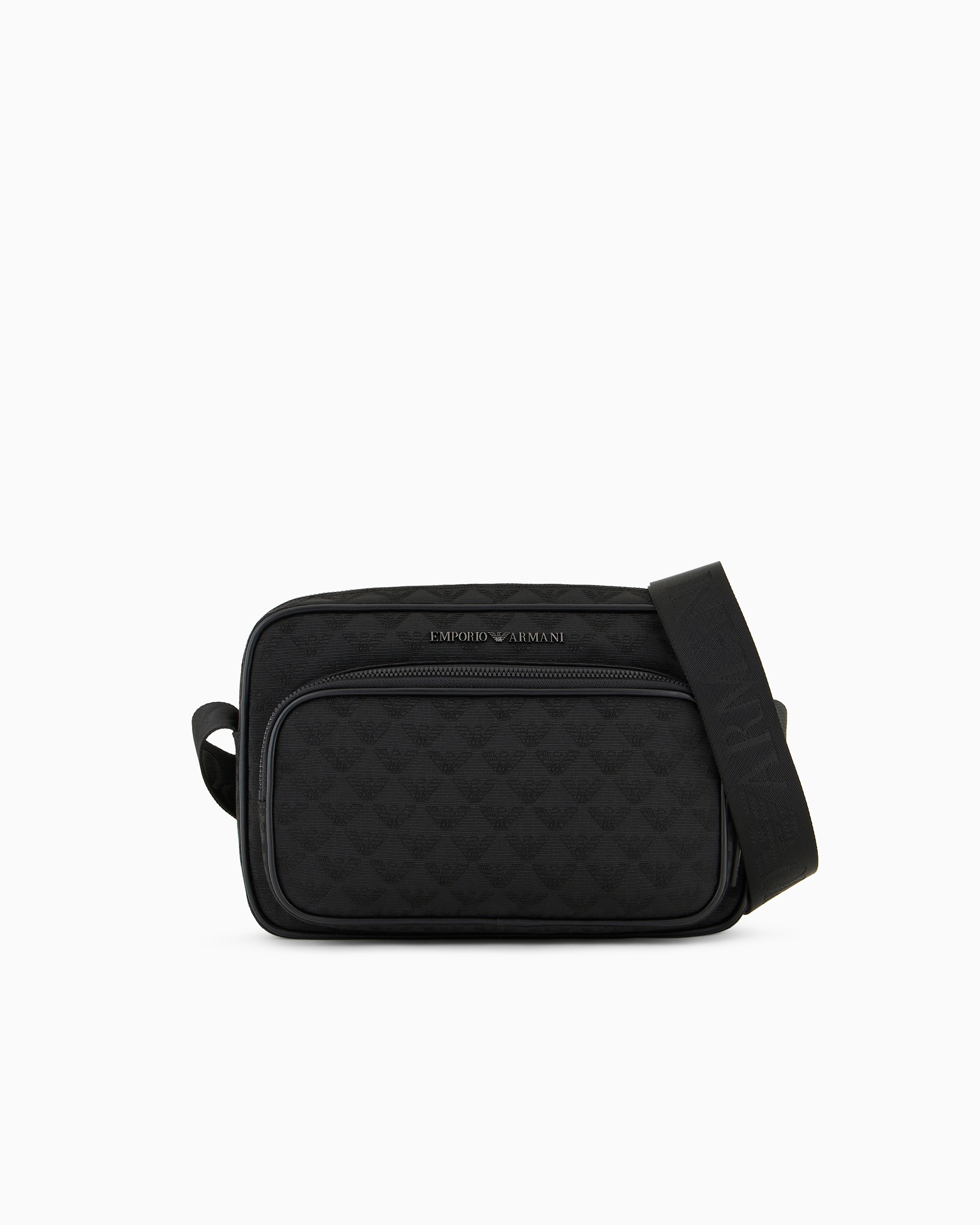 EMPORIO ARMANI ショルダーバッグ グレー/ゴールド EMPORIO ARMANI エンポリオアルマーニ ショルダーバッグ メンズ