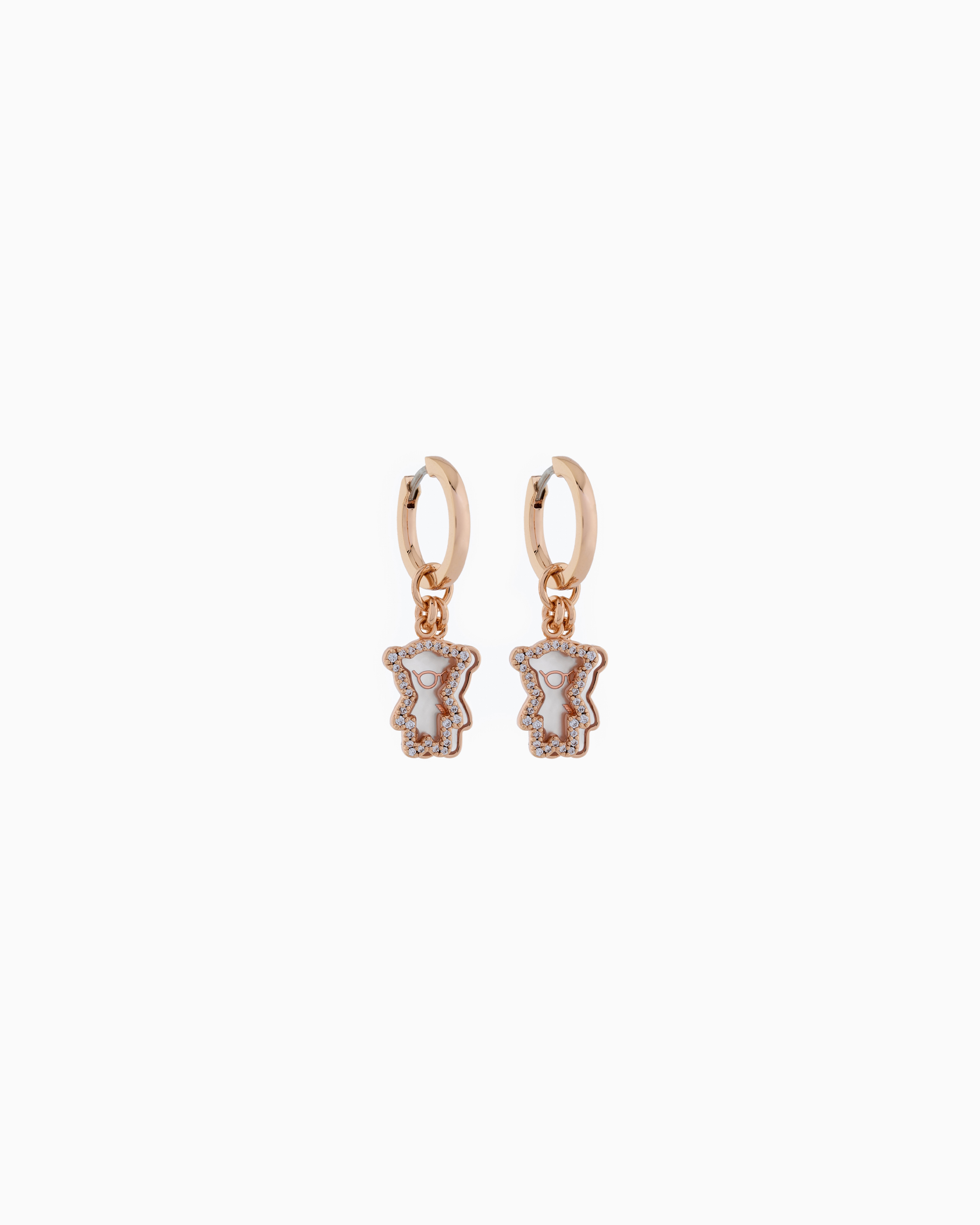 ★ EMPORIO ARMANI ★ ダングリング ピアス ゴールド フープピアス ローズゴールドトーン真鍮 | Emporio Armani