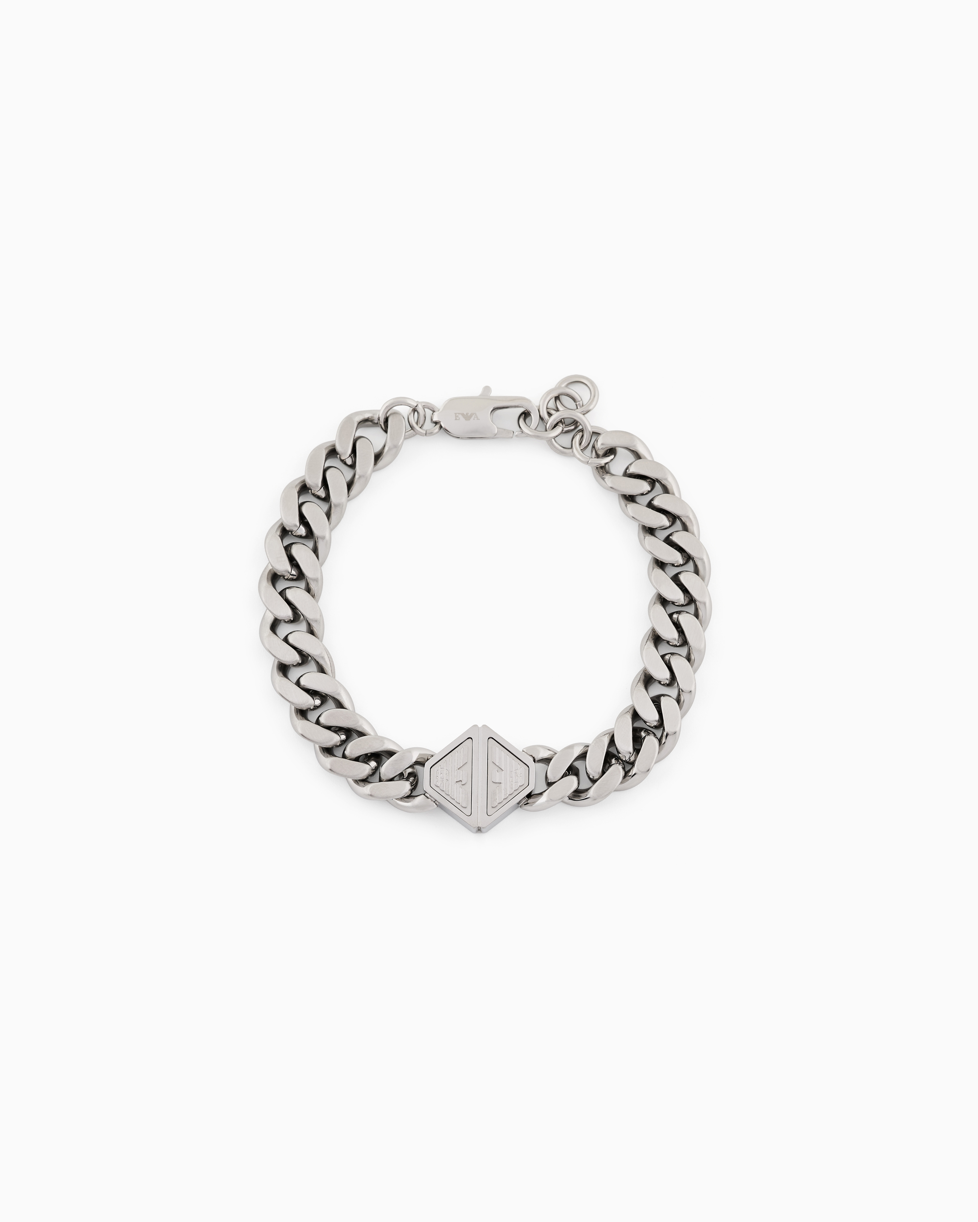 Emporio Armani -  Stainless Steel Chain Bracelet, Man, Multicoloured, Size: TU