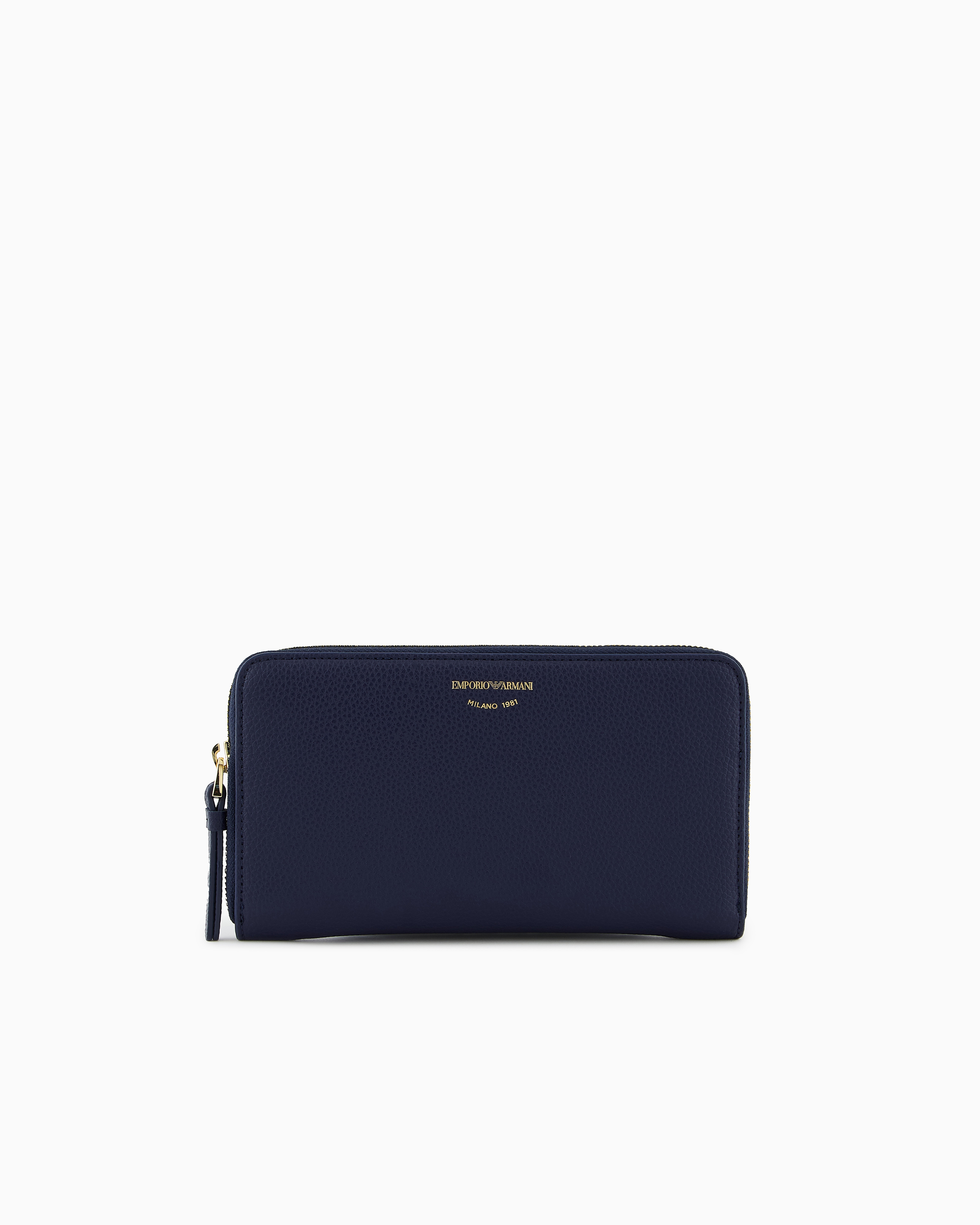 財布・小物その他 EMPORIO ARMANI Woman Wallet Grey EW000367AF11953 U8005 Deer-print MyEA wallet with wrap-around zip | Emporio Armani