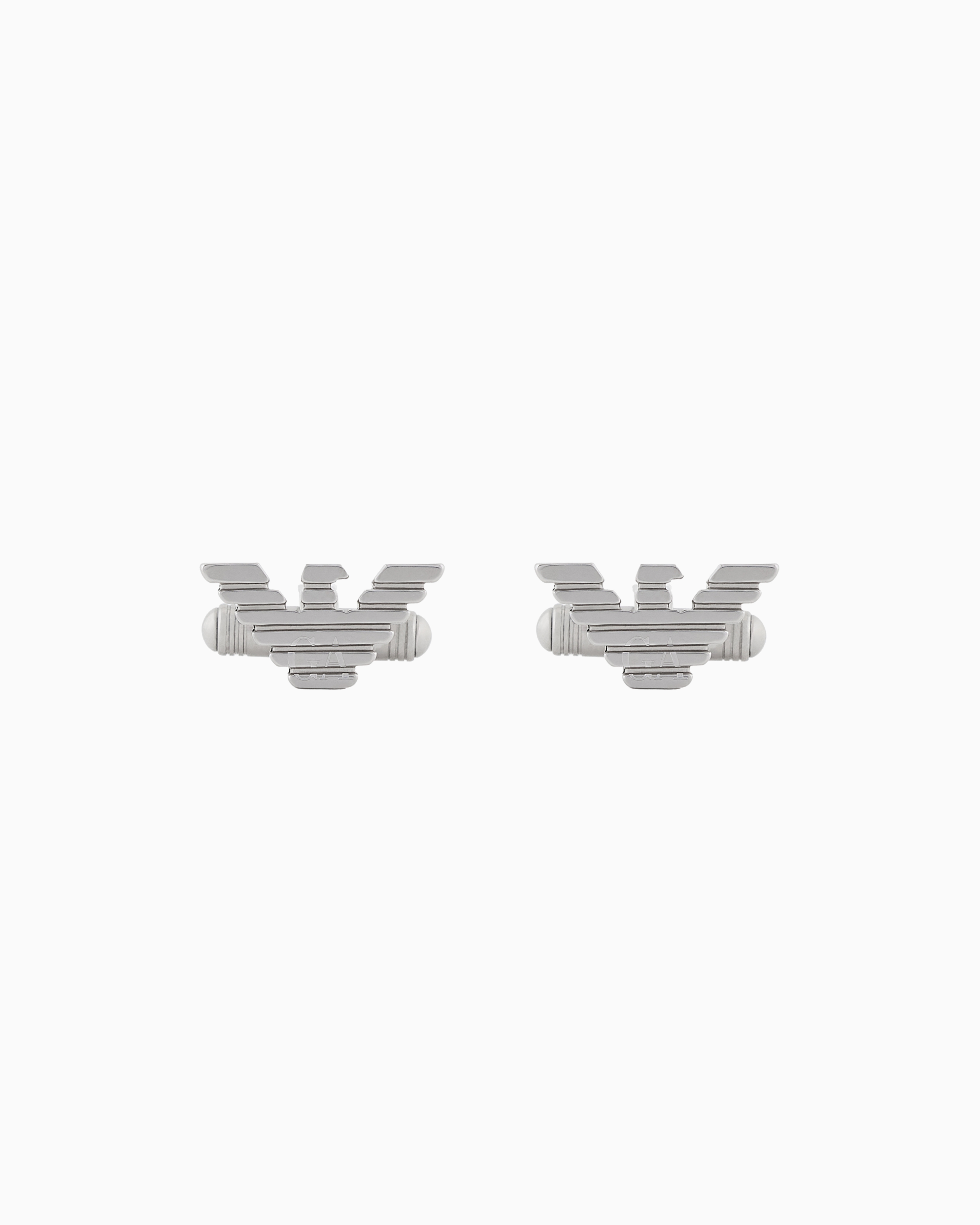 Emporio Armani -  Stainless Steel Cuff Links, Man, Multicolored, Size: TU