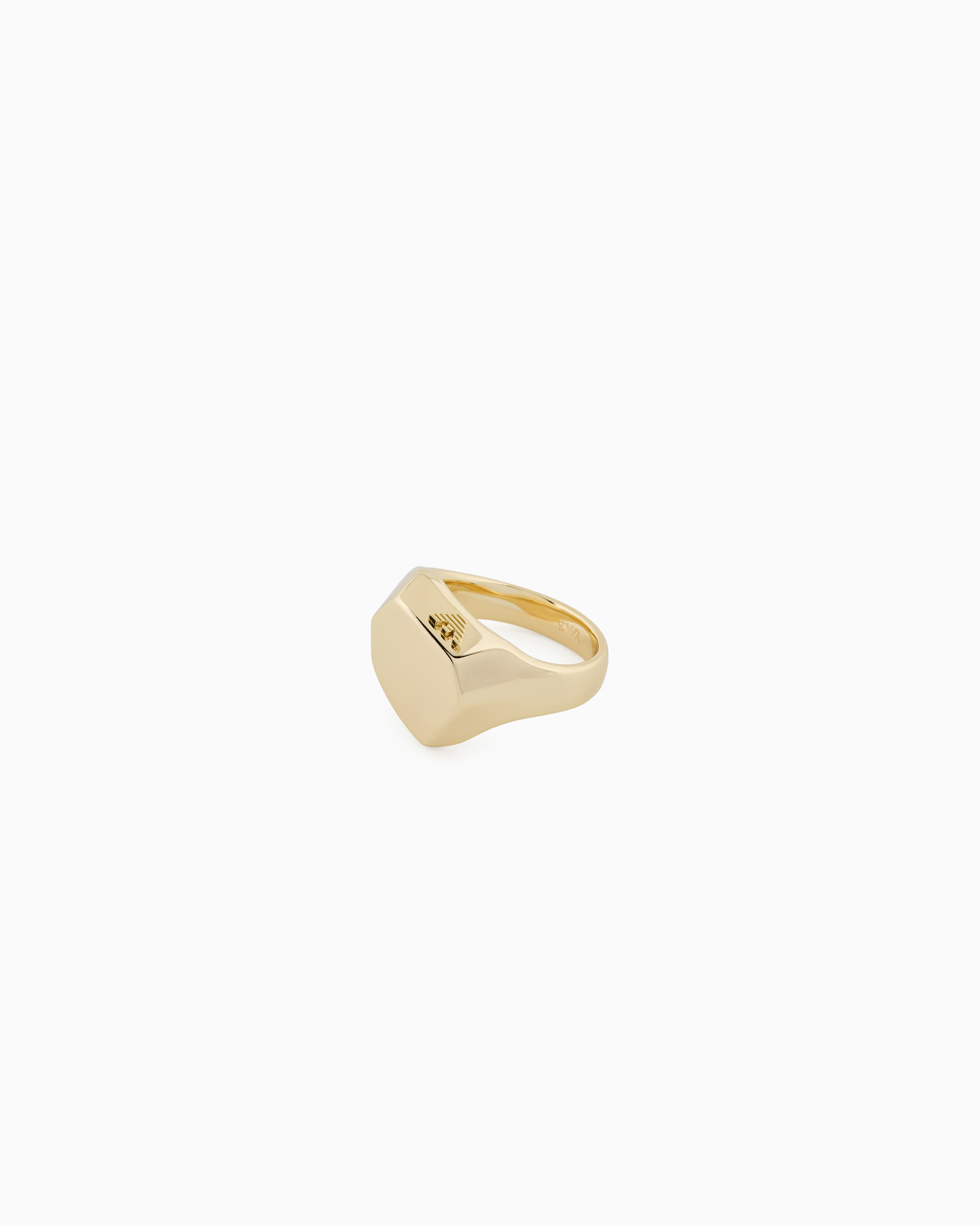 Emporio Armani -  Gold-Tone Brass Center Focal Ring, Woman, Multicolored, Size: