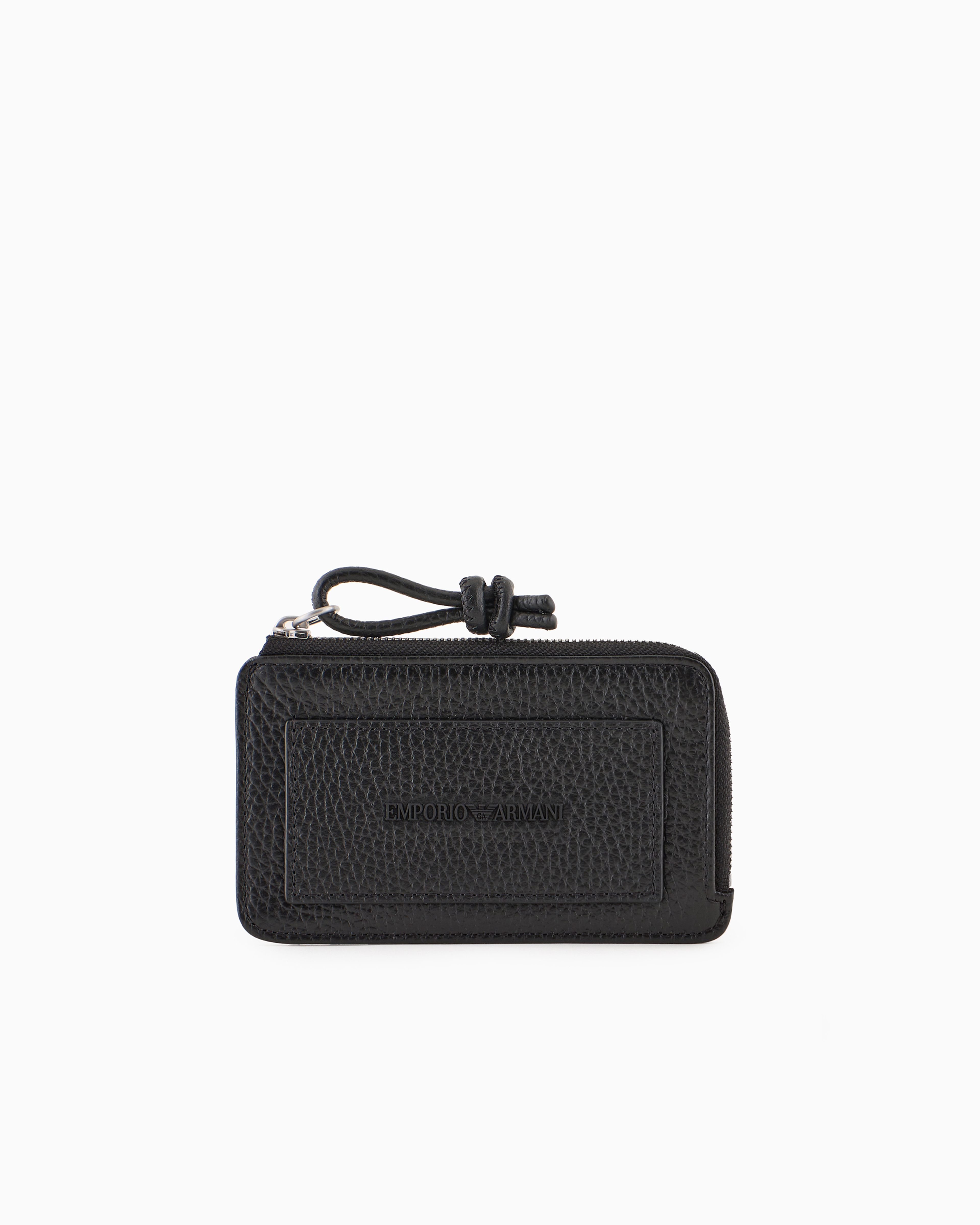 ジップ付きカードホルダー タンブルレザー | Emporio Armani