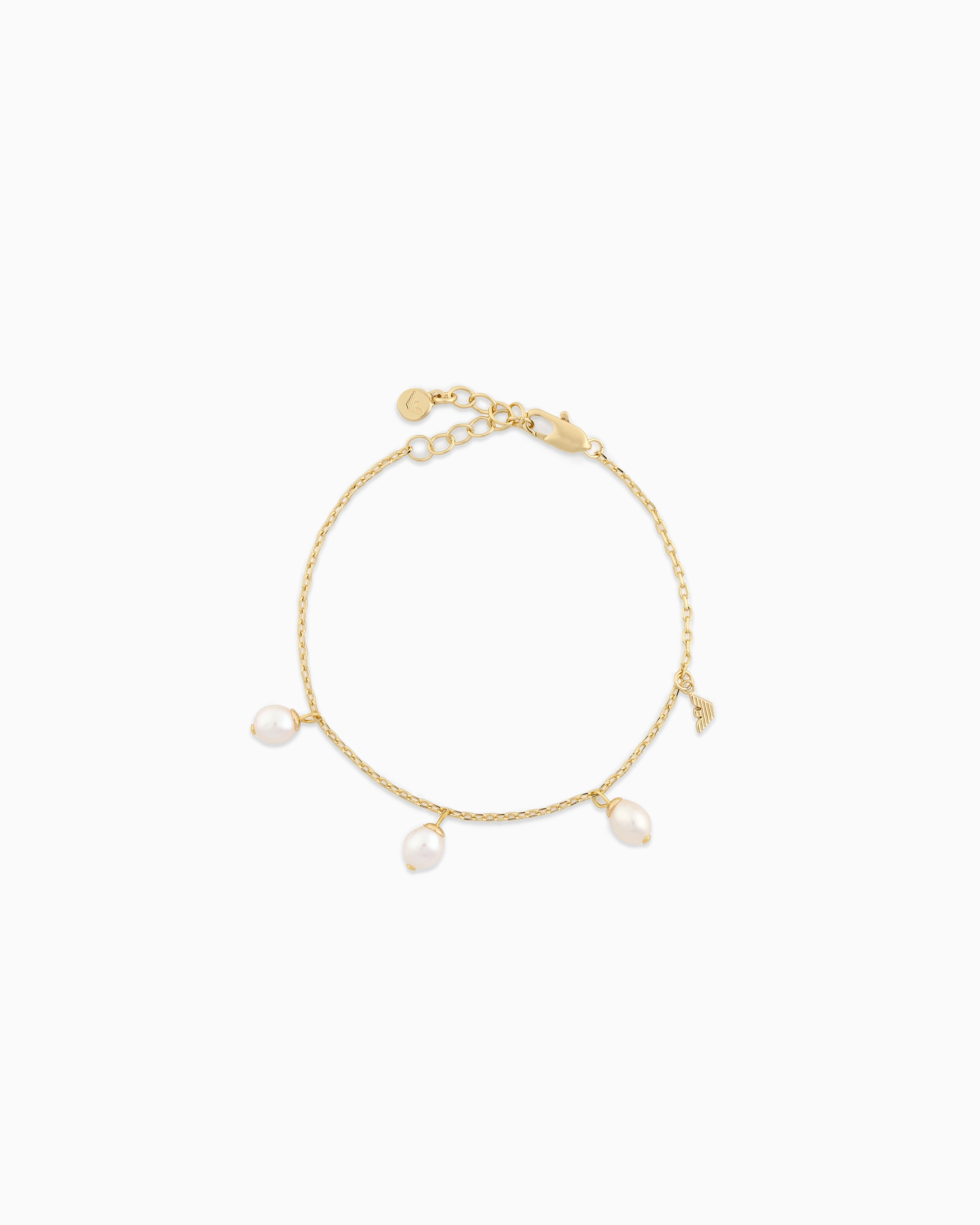 Emporio Armani -  Gold-Tone Brass Bracelet, Woman, Multicoloured, Size: TU