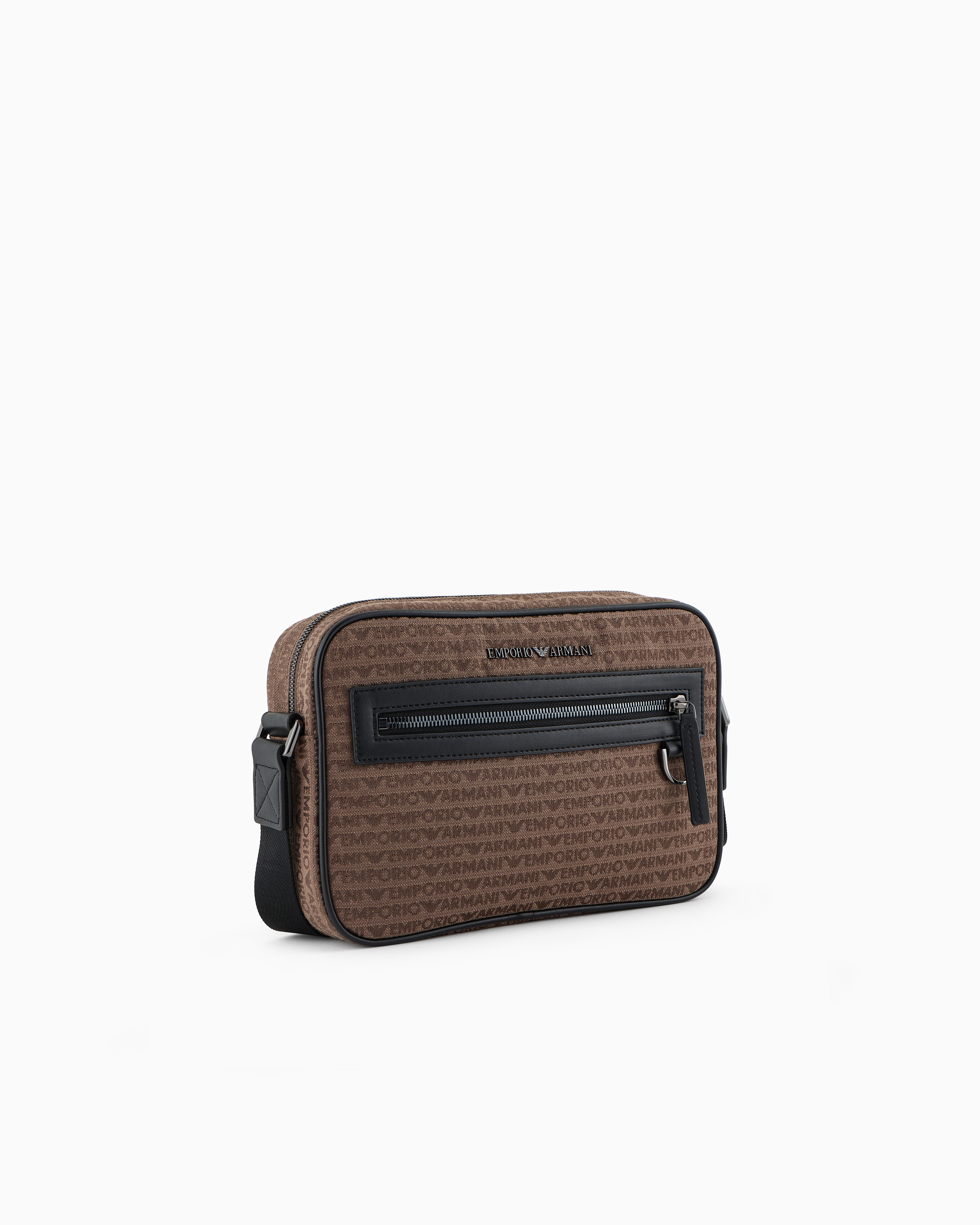 ショルダーバッグ EMPORIO ARMANI EM001797AF13454 UC001 Shoulder Bags Set Jacquard shoulder bag with all-over lettering | Emporio Armani