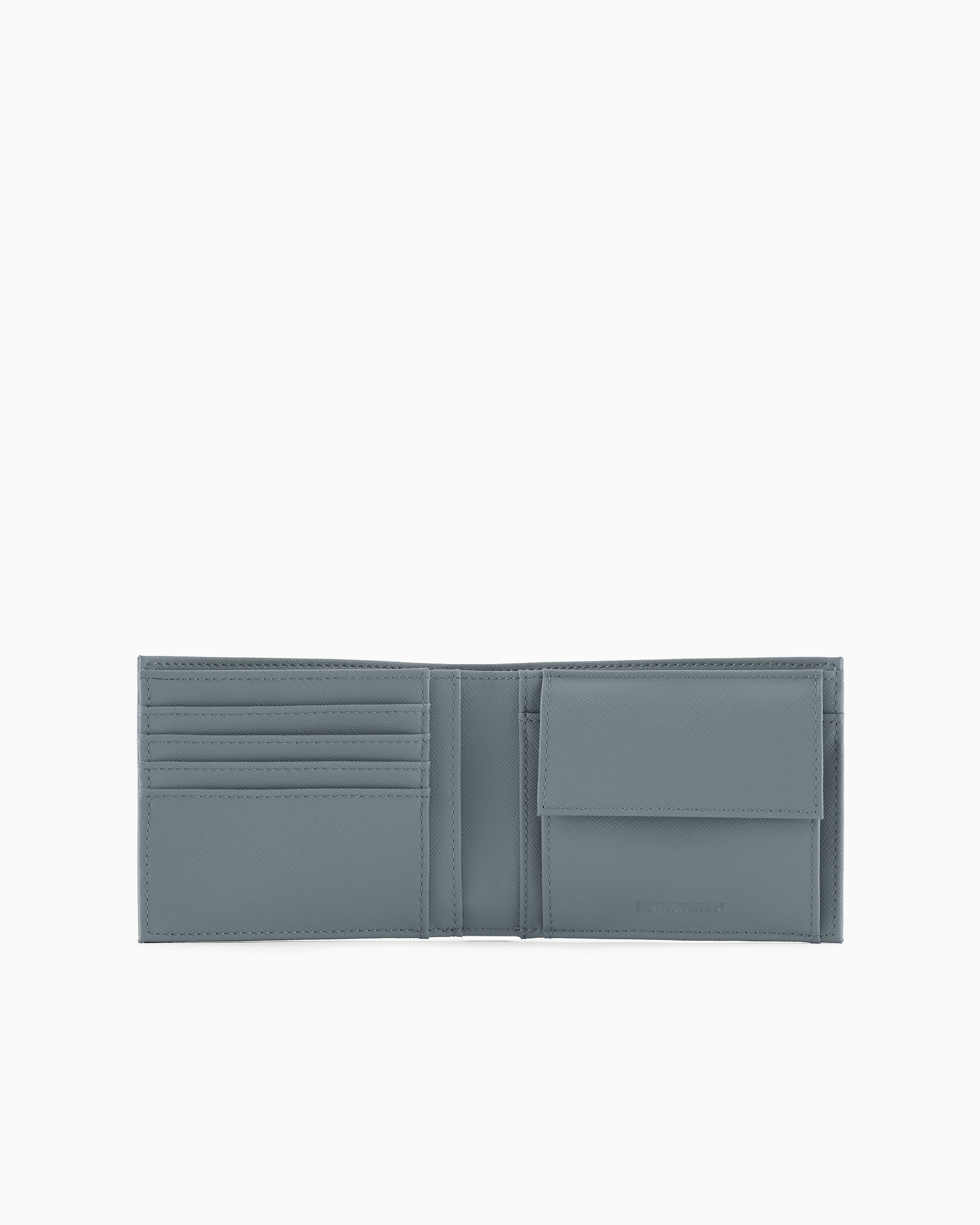 ASV 二つ折りウォレット 再生サフィアーノ | Emporio Armani