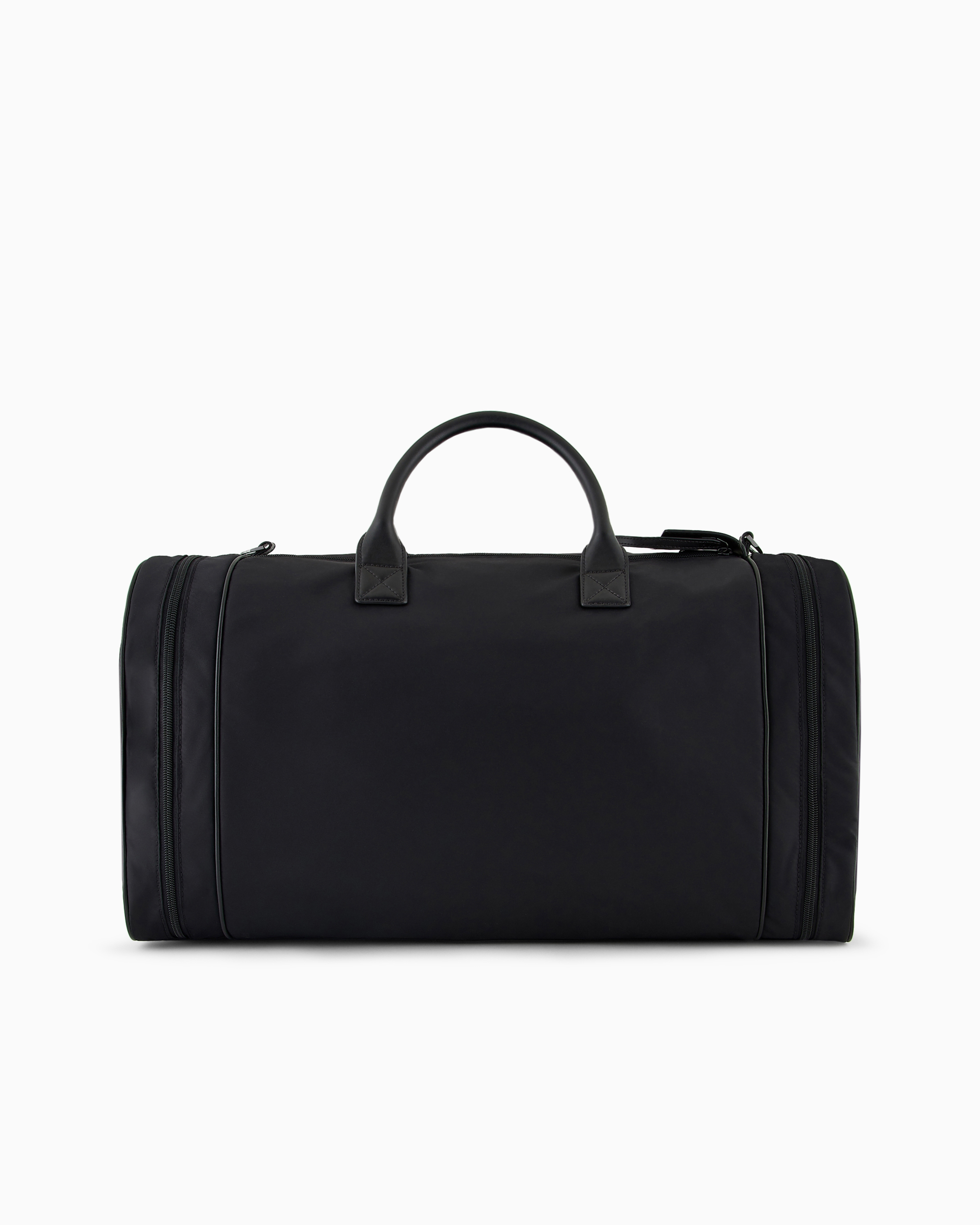 Emporio Armani◆ASV リサイクル ナイロン ショッパーバッグ ASV MyEA ショッパー プリーツ入り再生エコナッパレザー