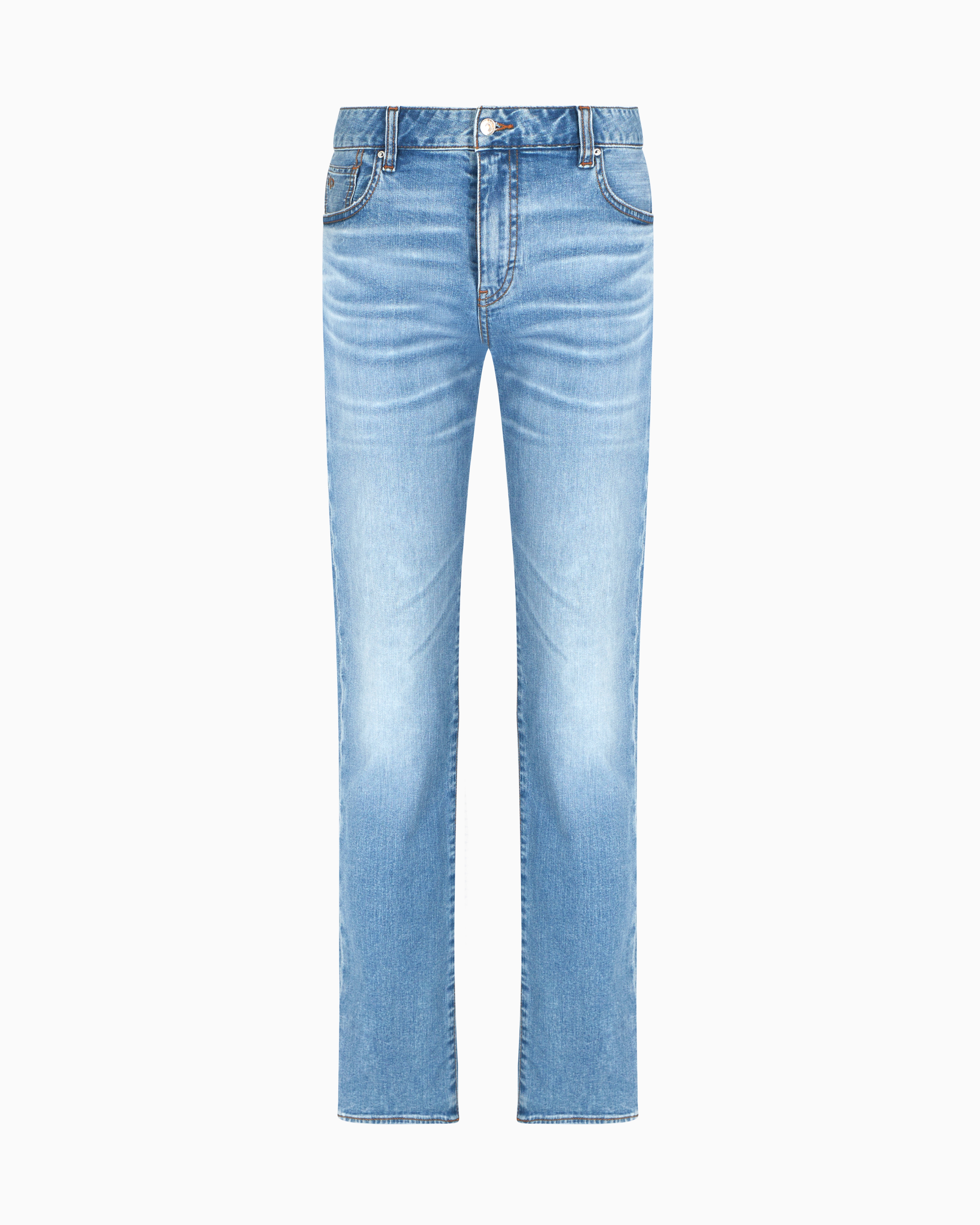 Armani Exchange -  J13 slim fit jeans cotton denim, Man, Blue, Size: