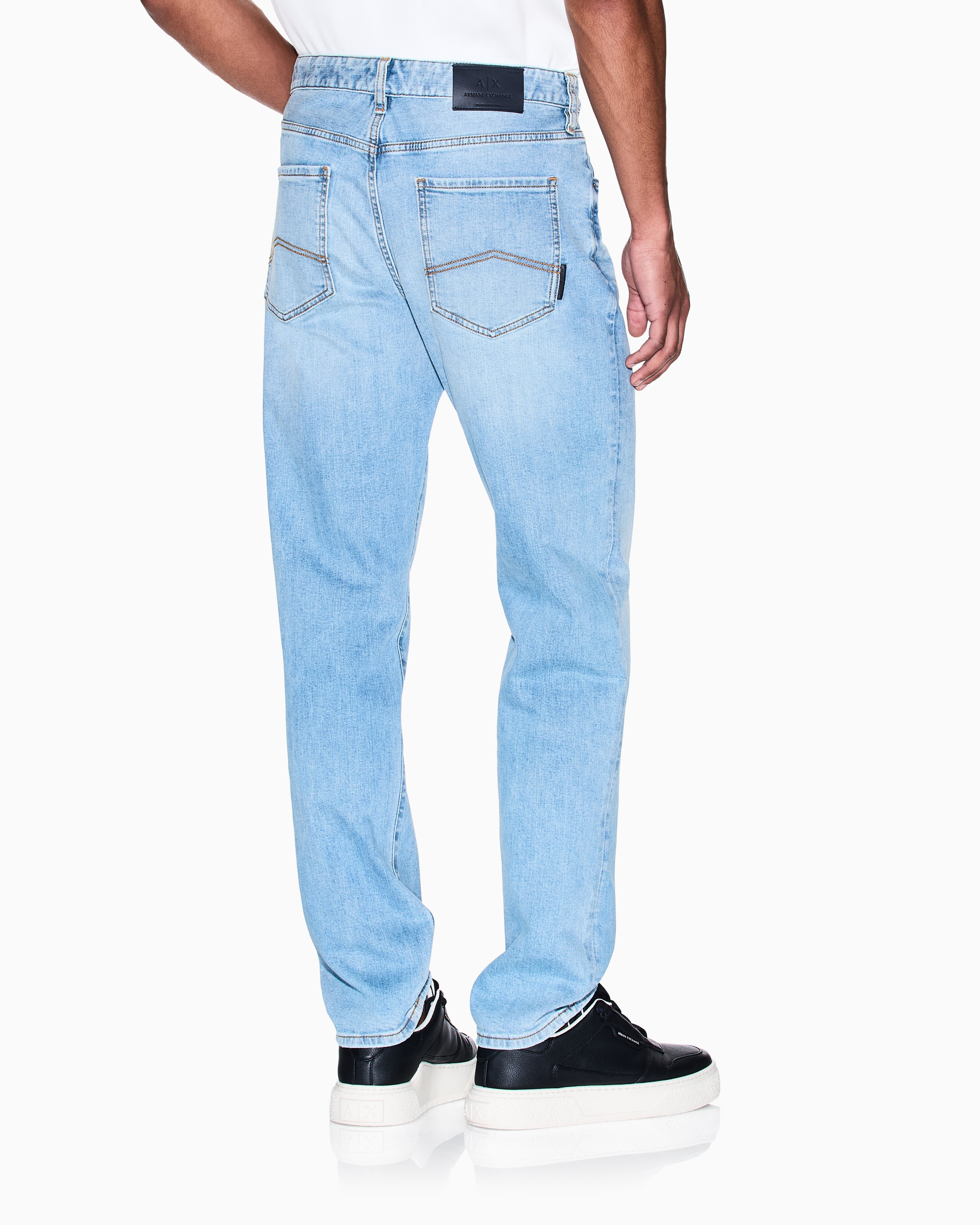 Armani Exchange -  J13 slim fit jeans cotton denim, Man, Blue, Size: