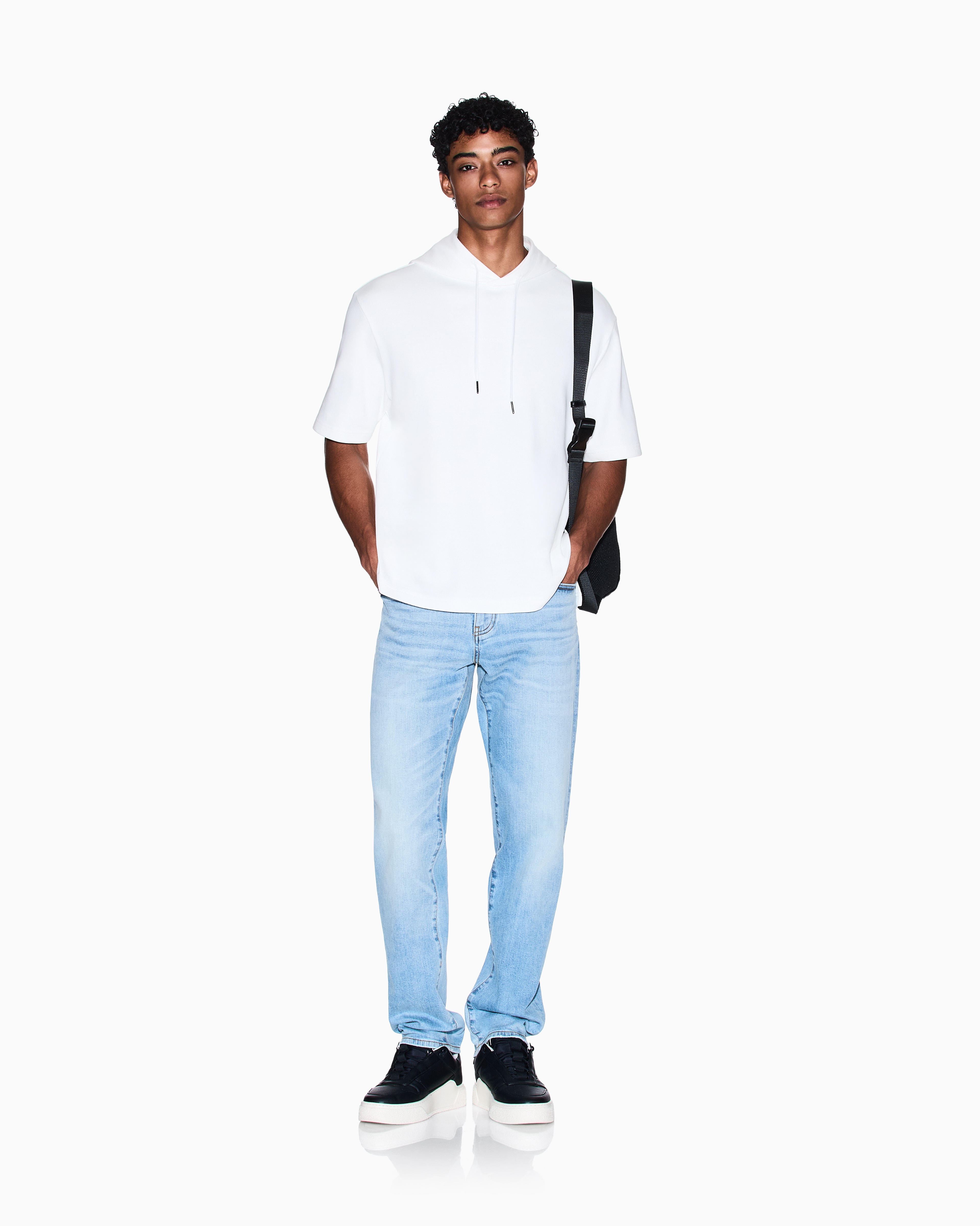 Armani Exchange -  J13 slim fit jeans cotton denim, Man, Blue, Size:
