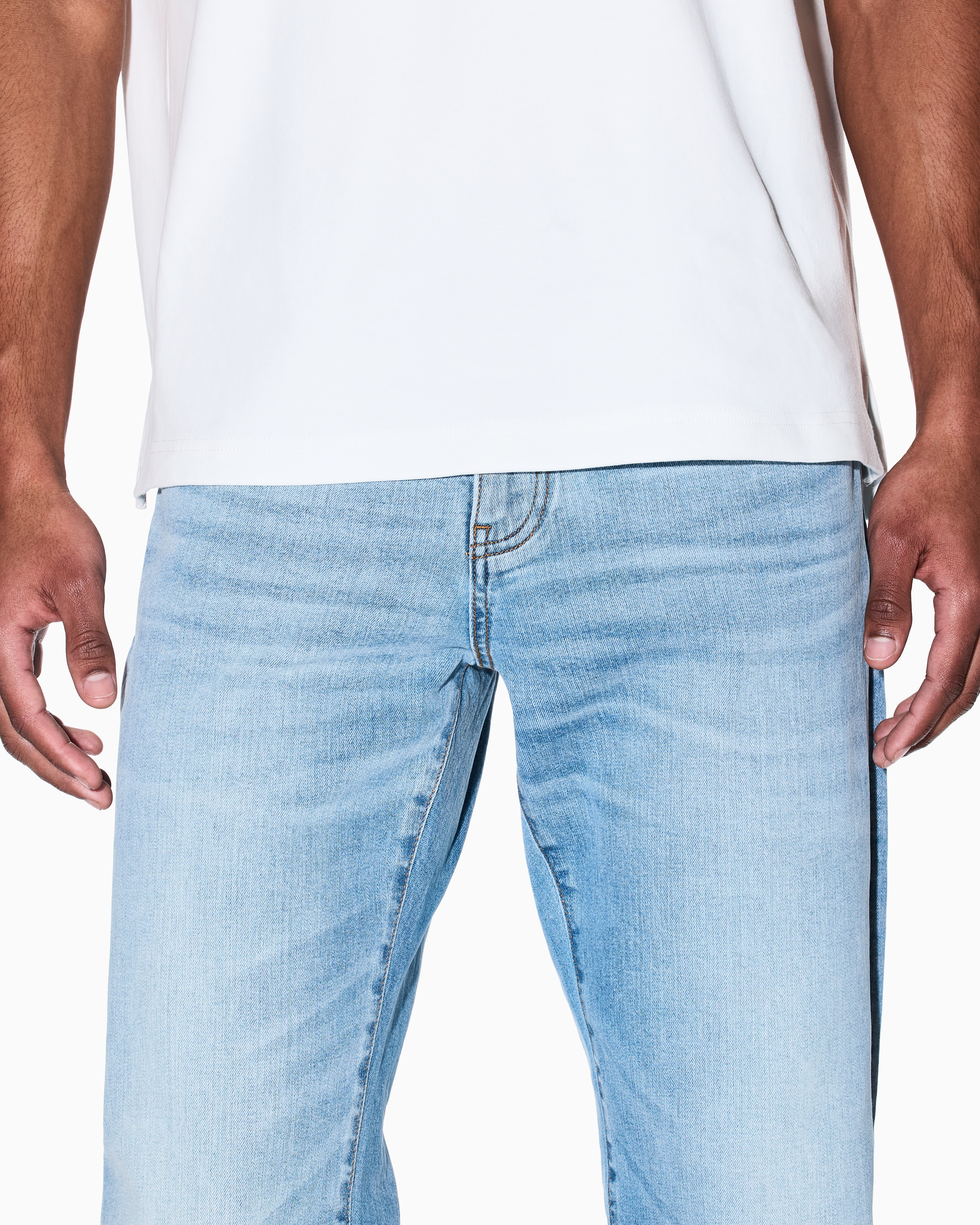 Armani Exchange -  J13 slim fit jeans cotton denim, Man, Blue, Size: