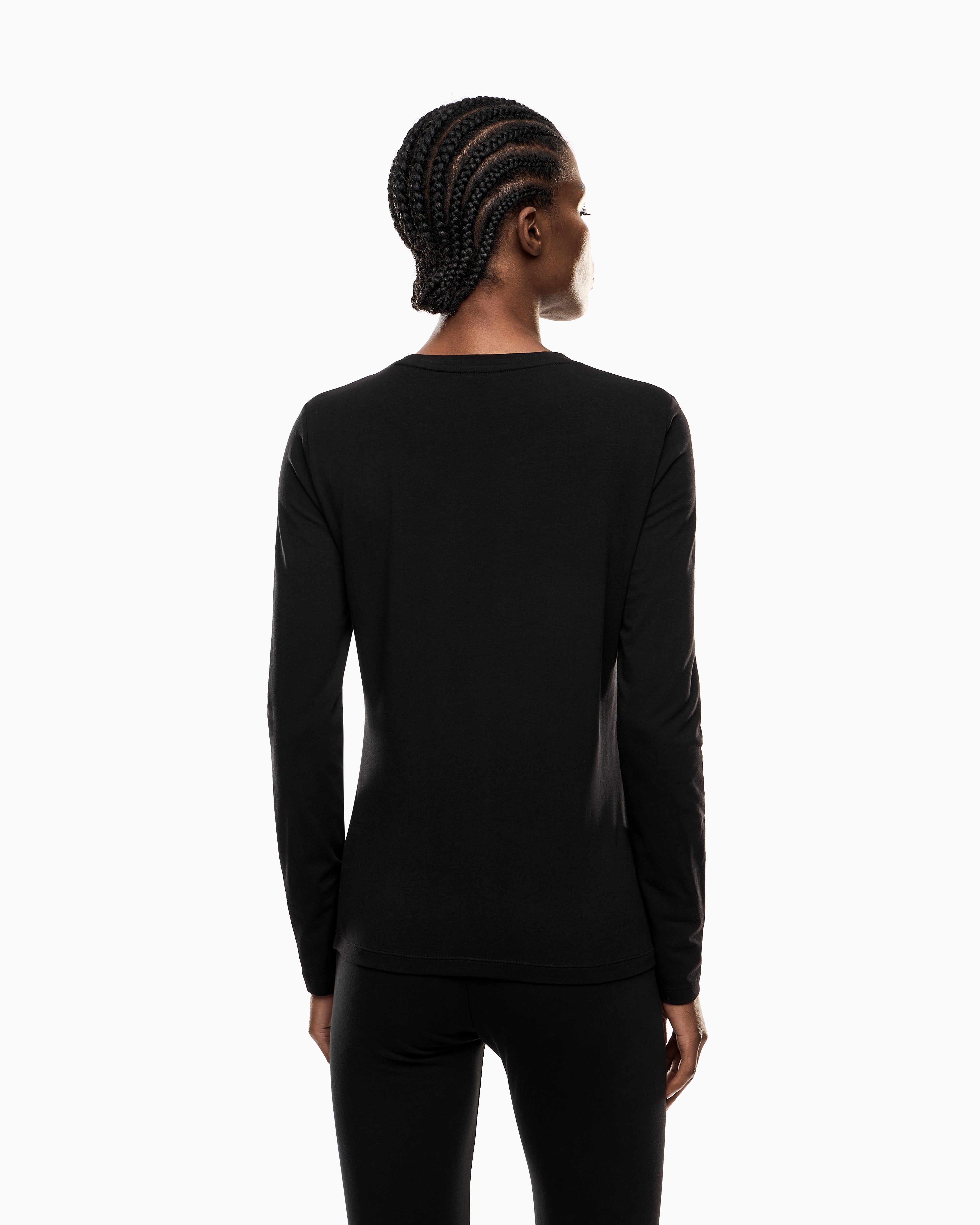 ShooEMPORIO ARMANI ブラック長袖カットソー 楽天市場】アルマーニ（長さ（袖）長袖）（Tシャツ・カットソー
