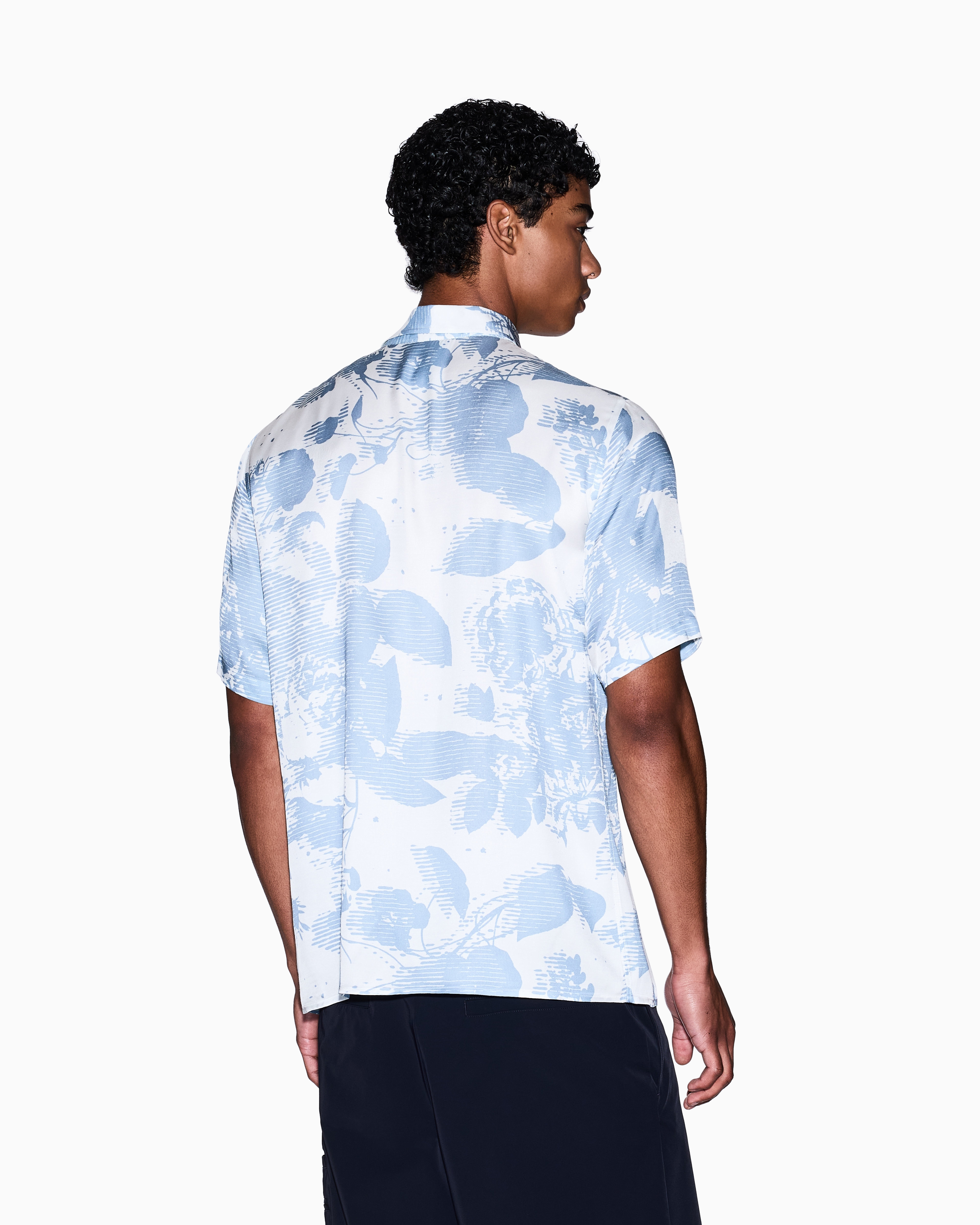 Armani Exchange Casual Shirts In Blue