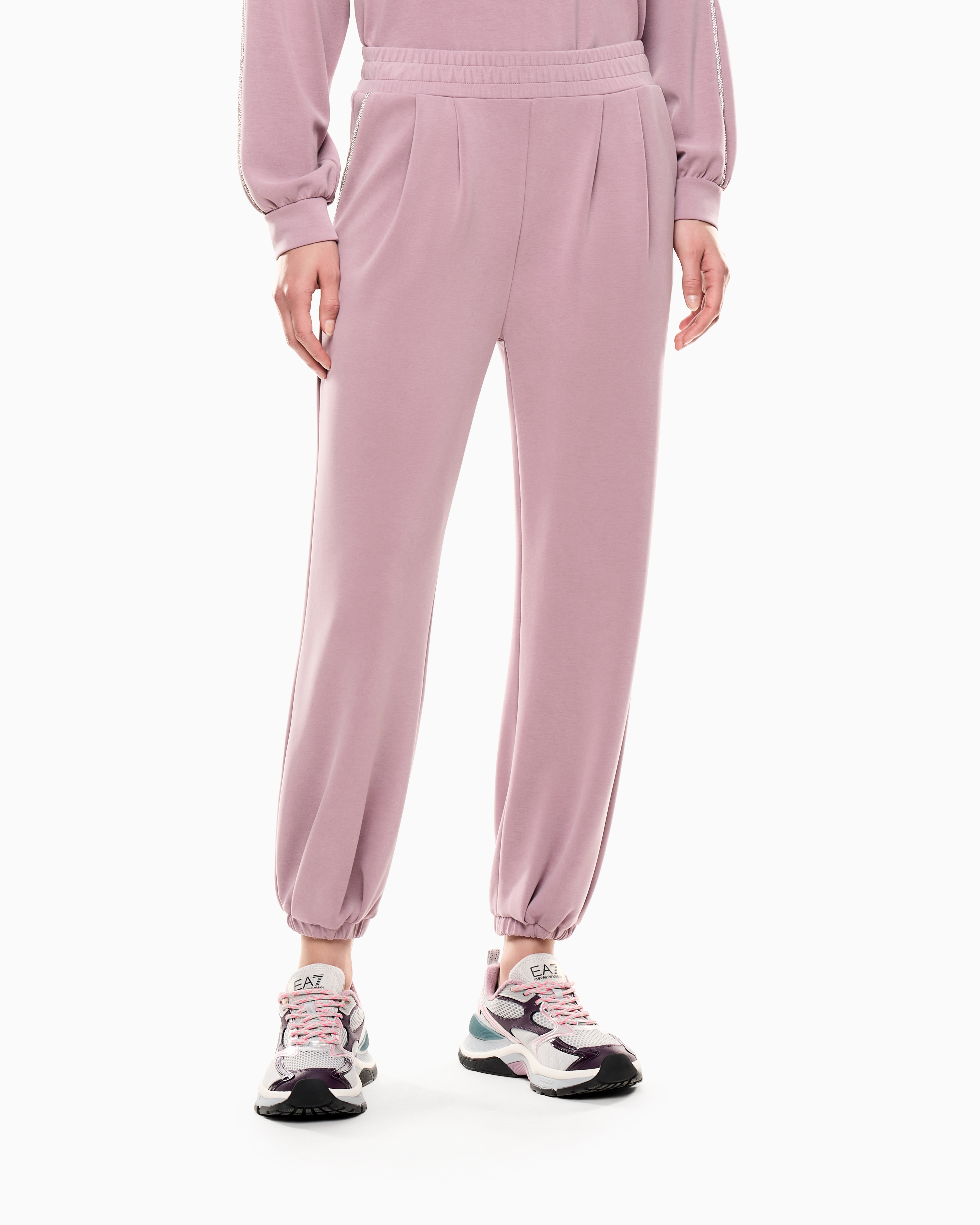 Ea7 Pantalon De Jogging Precious En Interlock De Modal Stretch