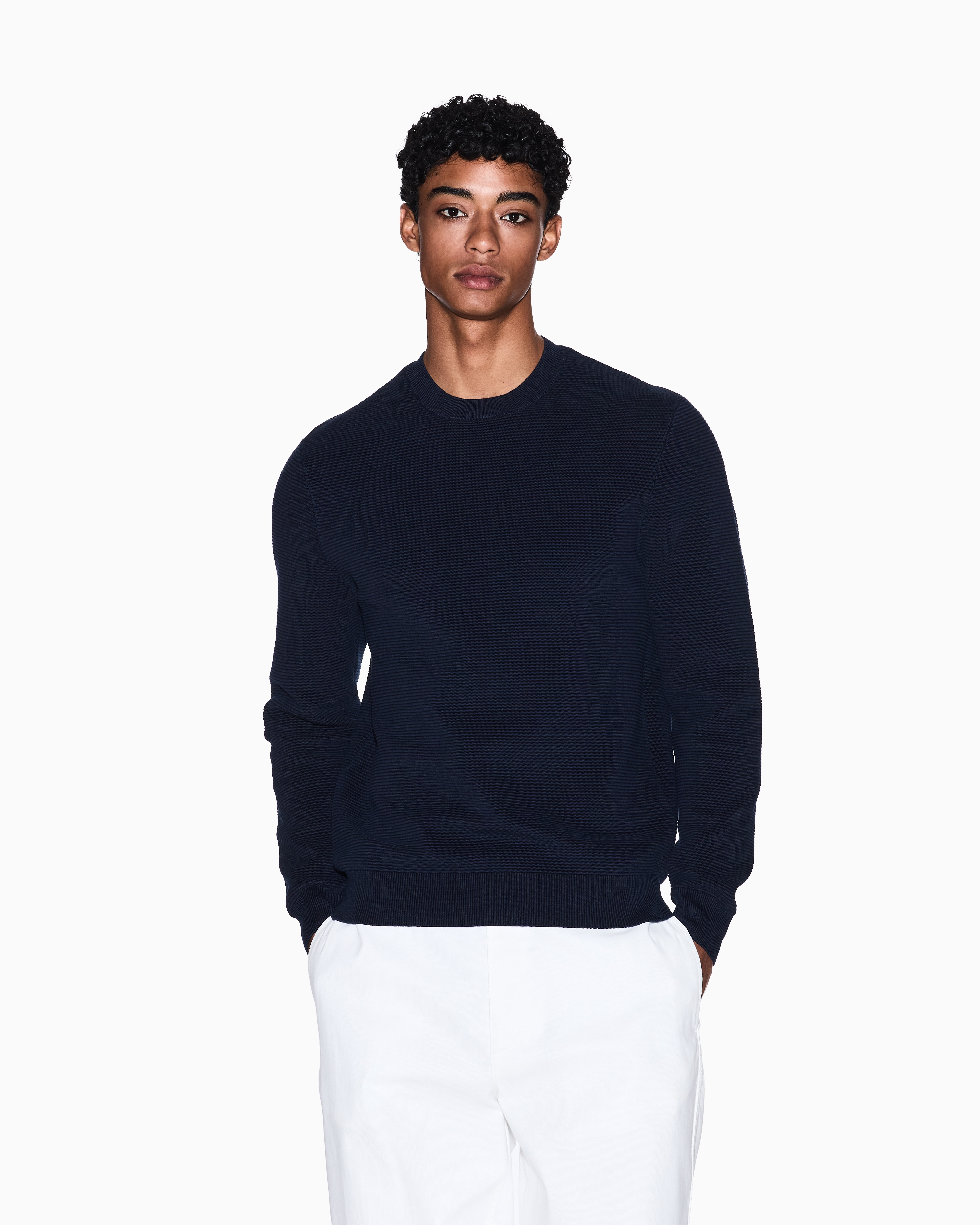 Armani Exchange ブラック セーター ARMANI EXCHANGE アルマーニエクスチェンジ パーカ ブラック