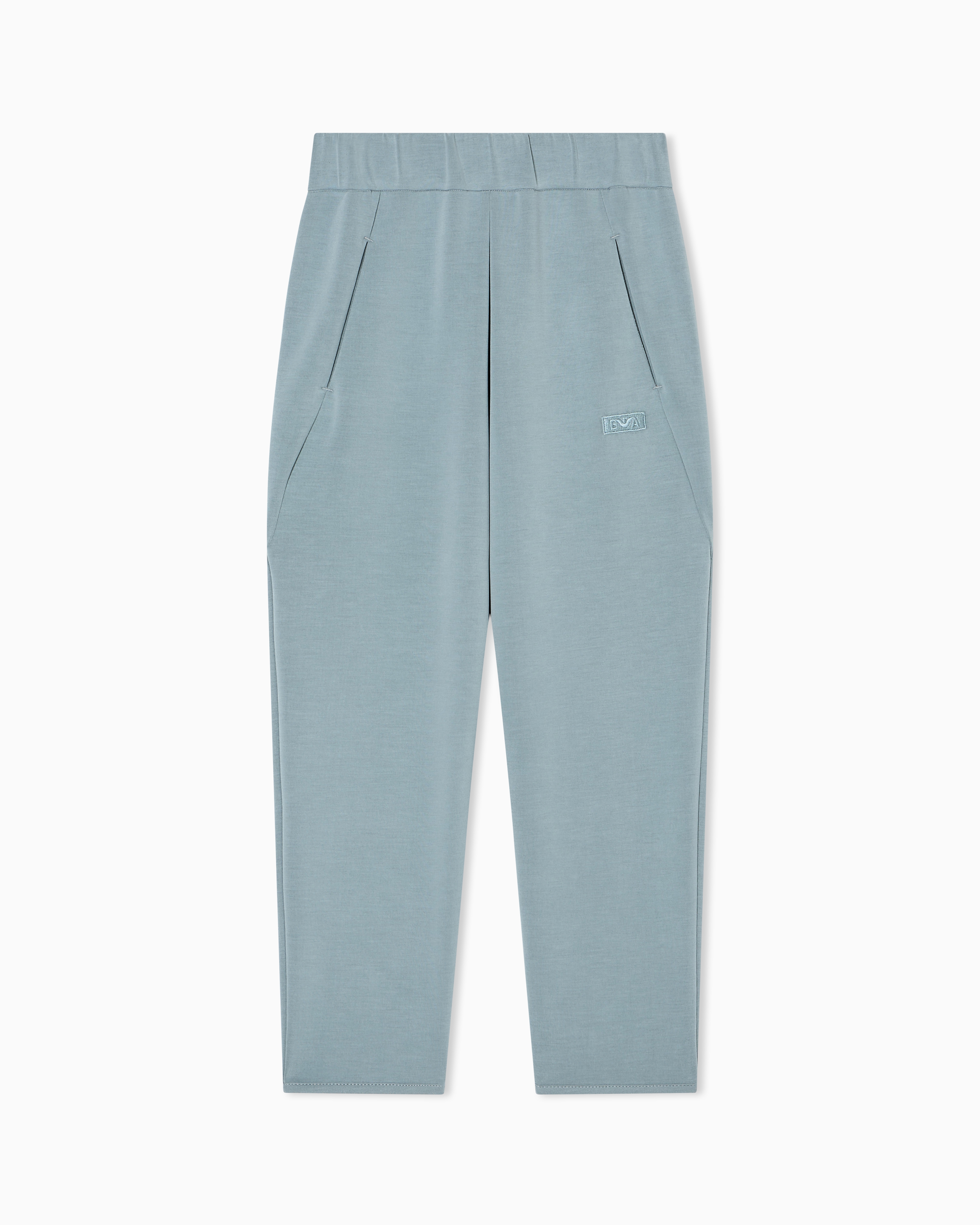 Cupro trousers with an elasticated waist | Emporio Armani